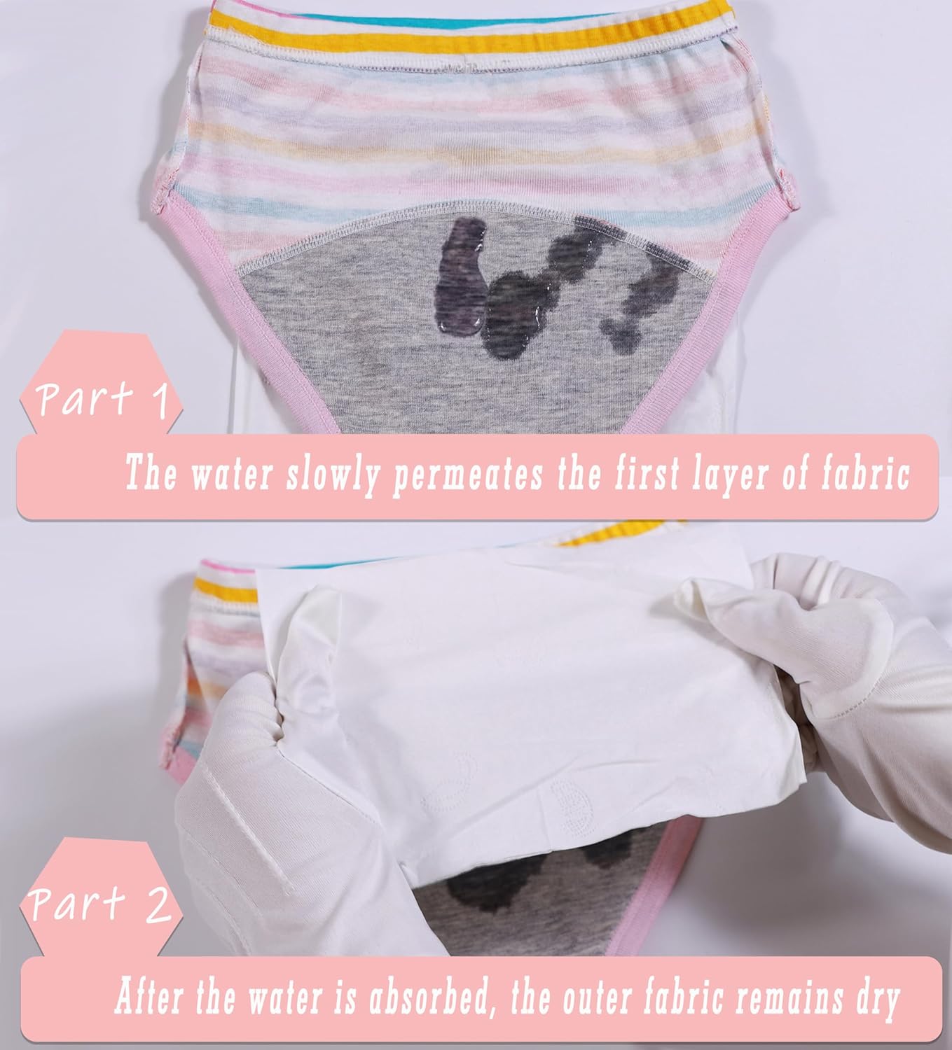 Sladatona Girls Potty Trainer Underwear Toddler Girls Briefs