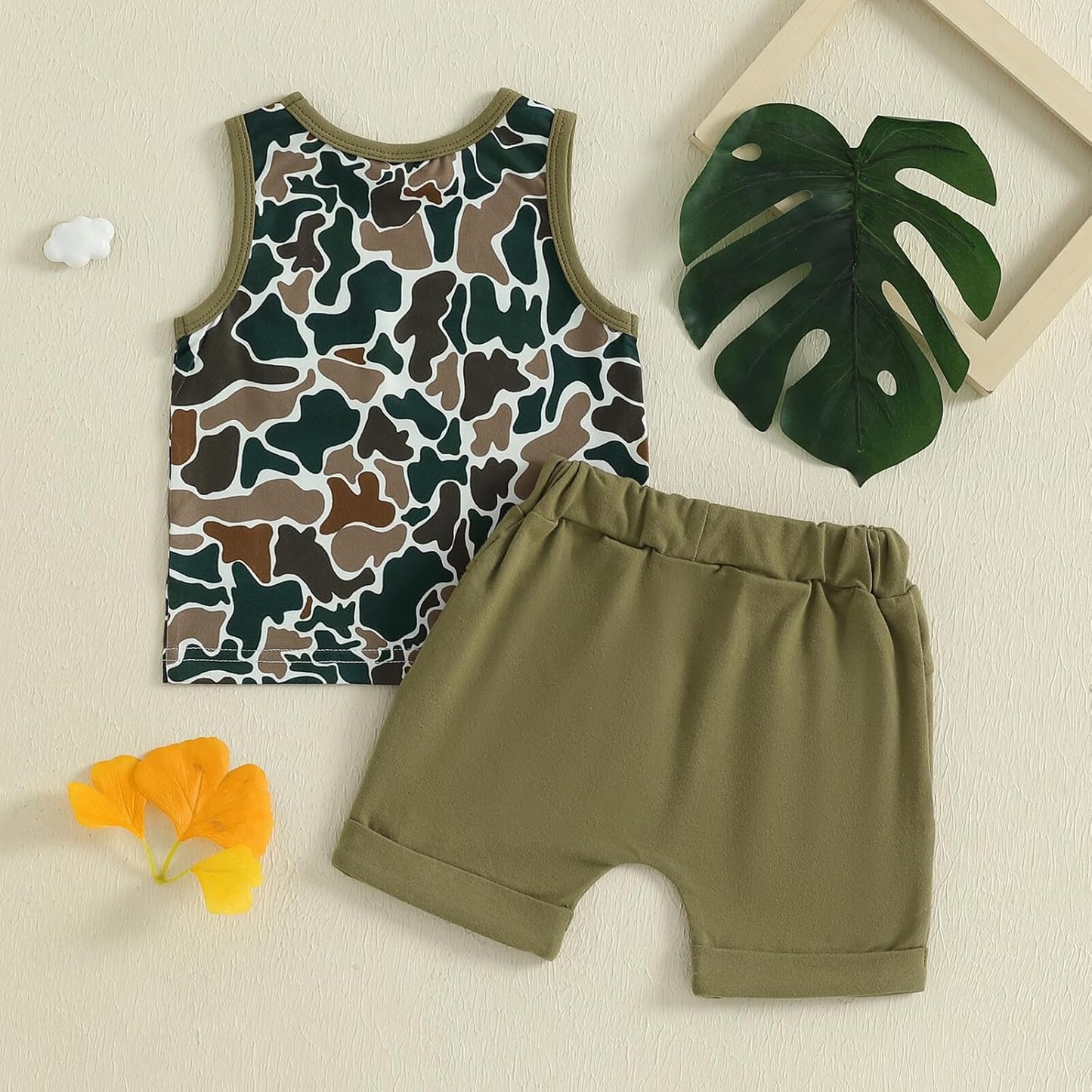 Kupretty Baby Boy Summer Clothes Sleeveless Tank Tops Vest T-Shirt + Casual Shorts Toddler Outfits Set