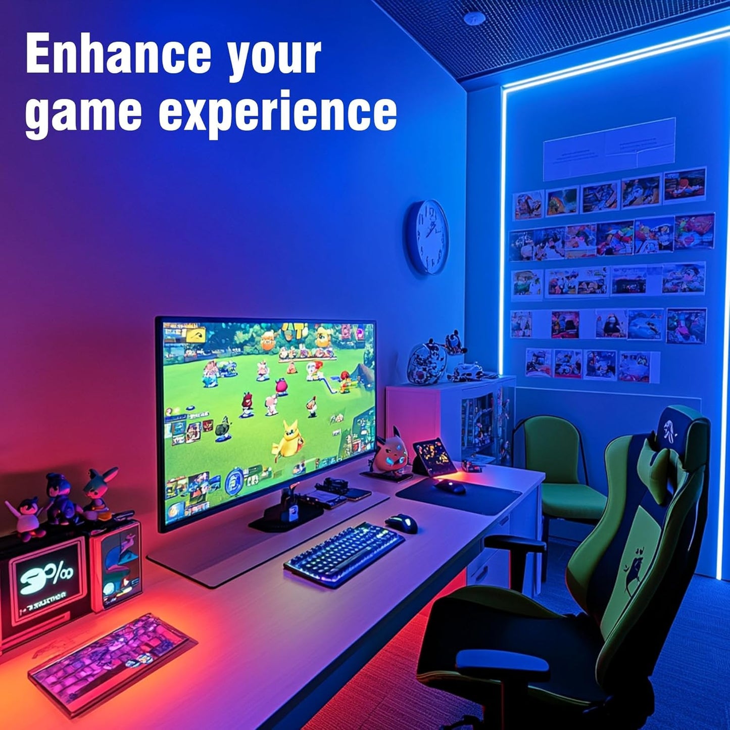 VOLIVO 300ft Led Strip Lights for Bedroom, Color Changing Led Light Strips Kit with 24 Keys IR Remote and Smart App Control, RGB Music Sync Lighting for Room, Home Decor