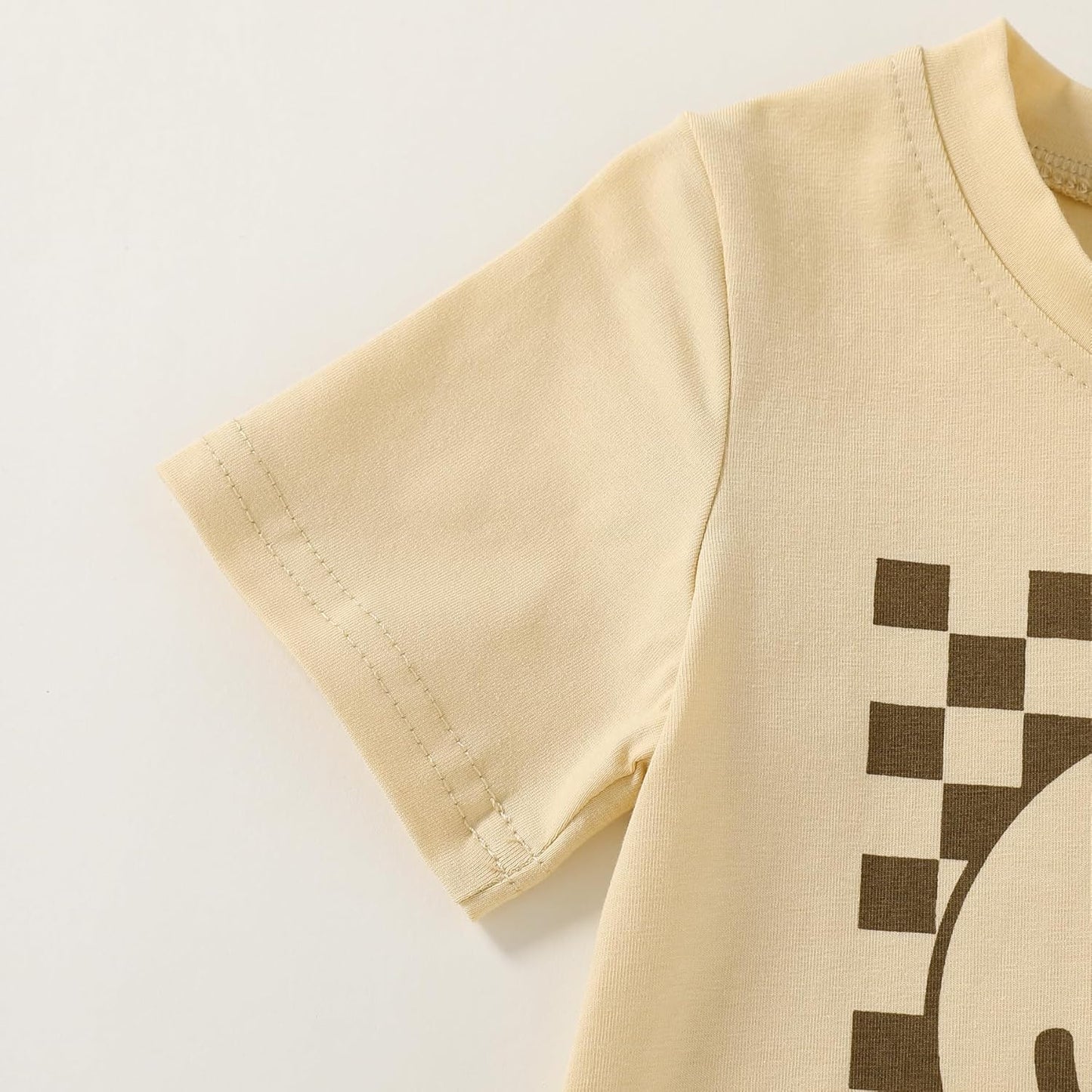 Happy Town Toddler Clothes Baby Boy Girl Smiley Face Shirt Short Sleeve T-Shirt Tee Summer Tops Outfits