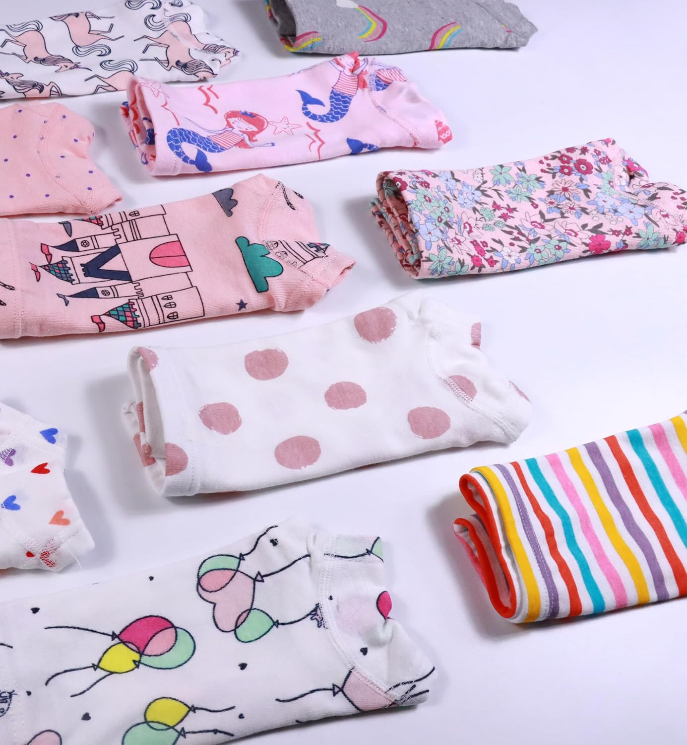 Sladatona Soft Girls Boyshort Panties Cotton Briefs Kids Underwear