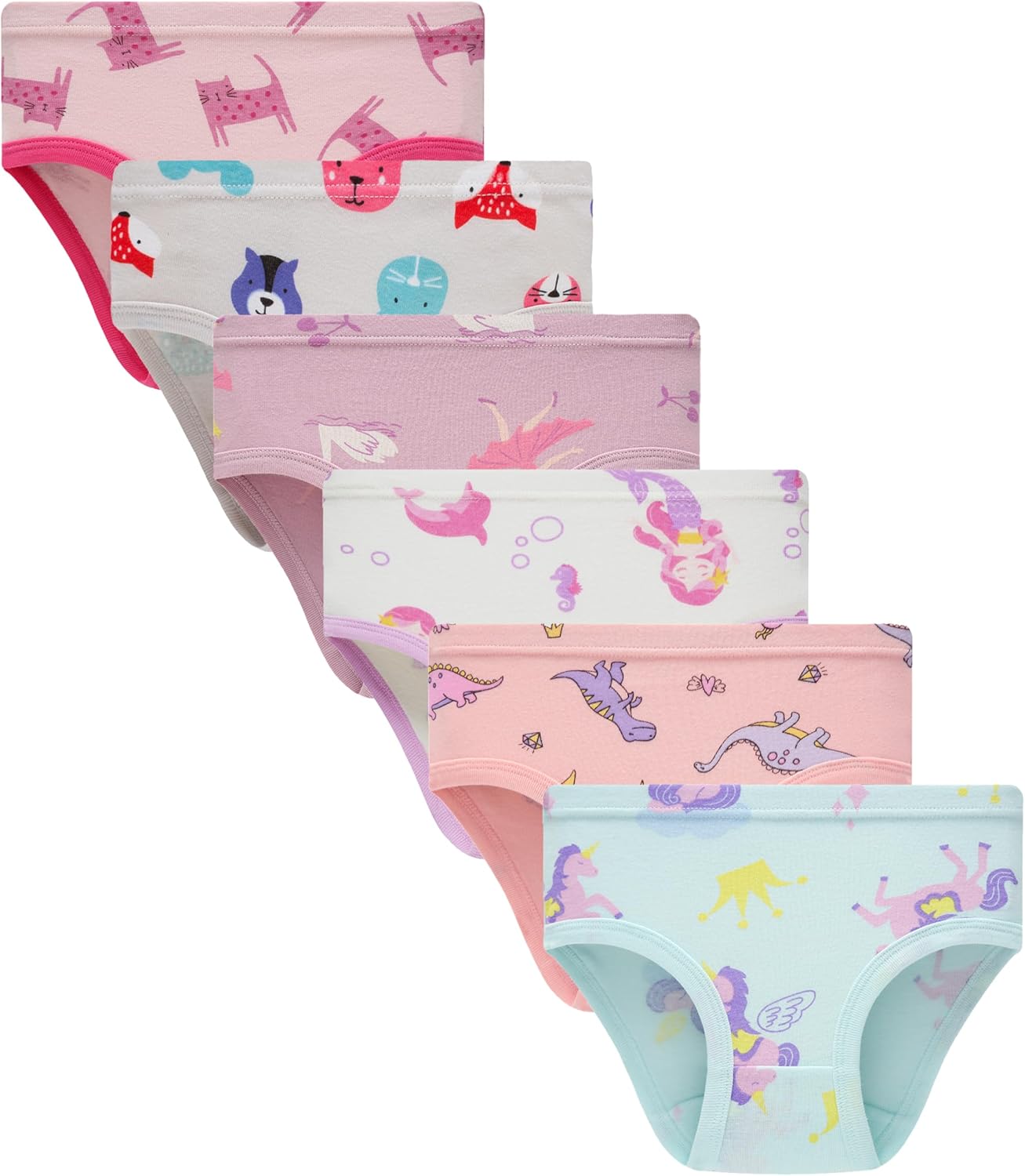 Hahan Girls Soft Panties Toddler Girls Cotton Underwear Kids Briefs