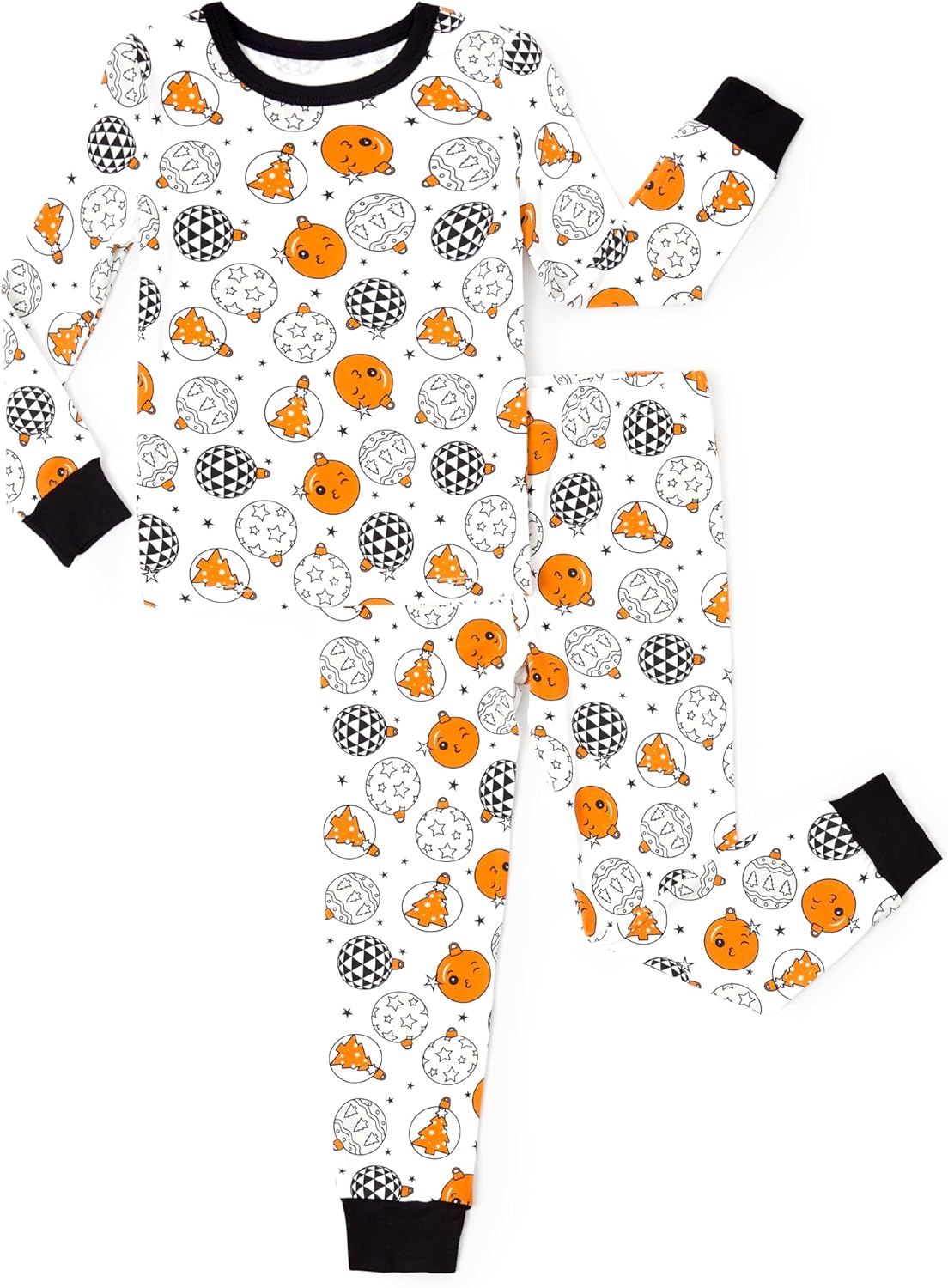 PATPAT Bamboo Viscose Pajama Set for Toddlers with Improved Tensile Strength, Snug Fit Pjs Sleeper for Baby Boys Girls Kids