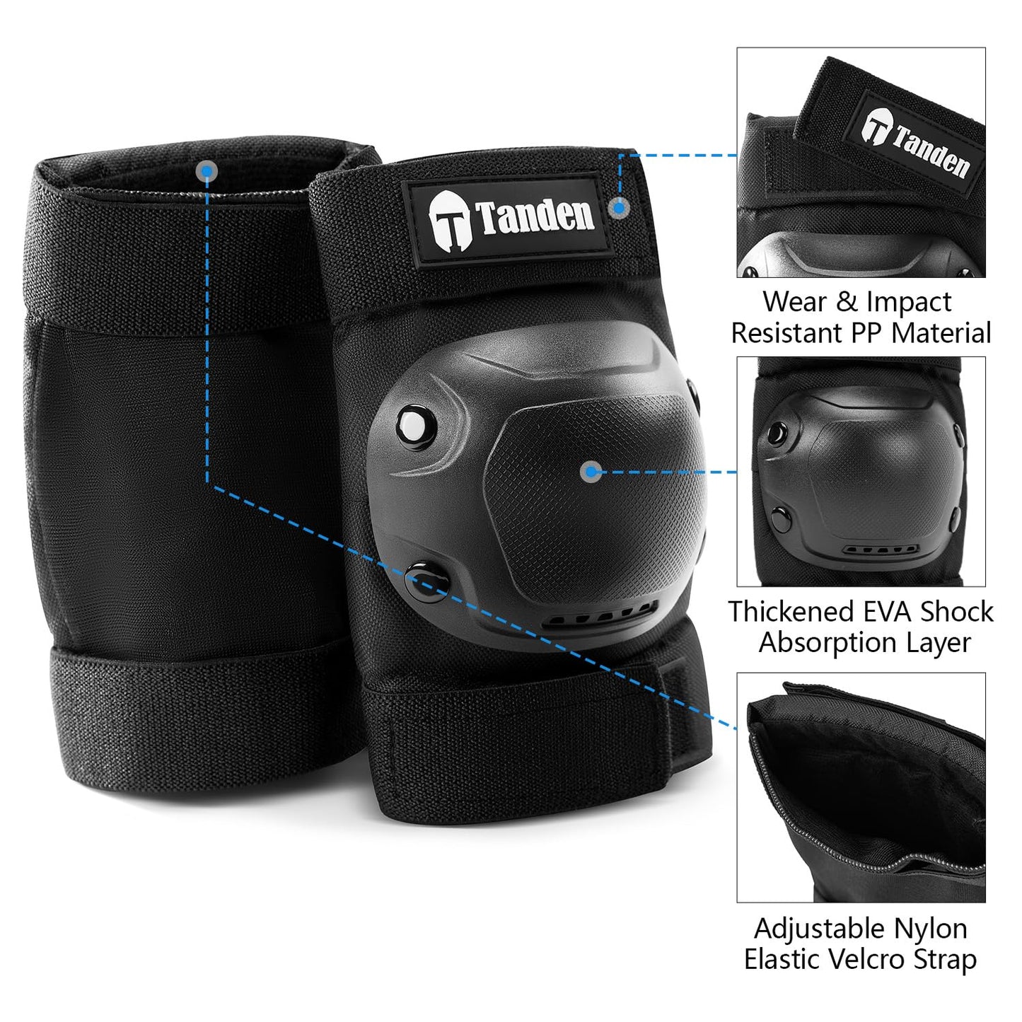 Skating Protective Gear Kids Knee Pads and Elbow Pads Set, Bike Knee Pads for Kids Wrist Guards for Roller Skating Toddler Knee and Elbow Pads