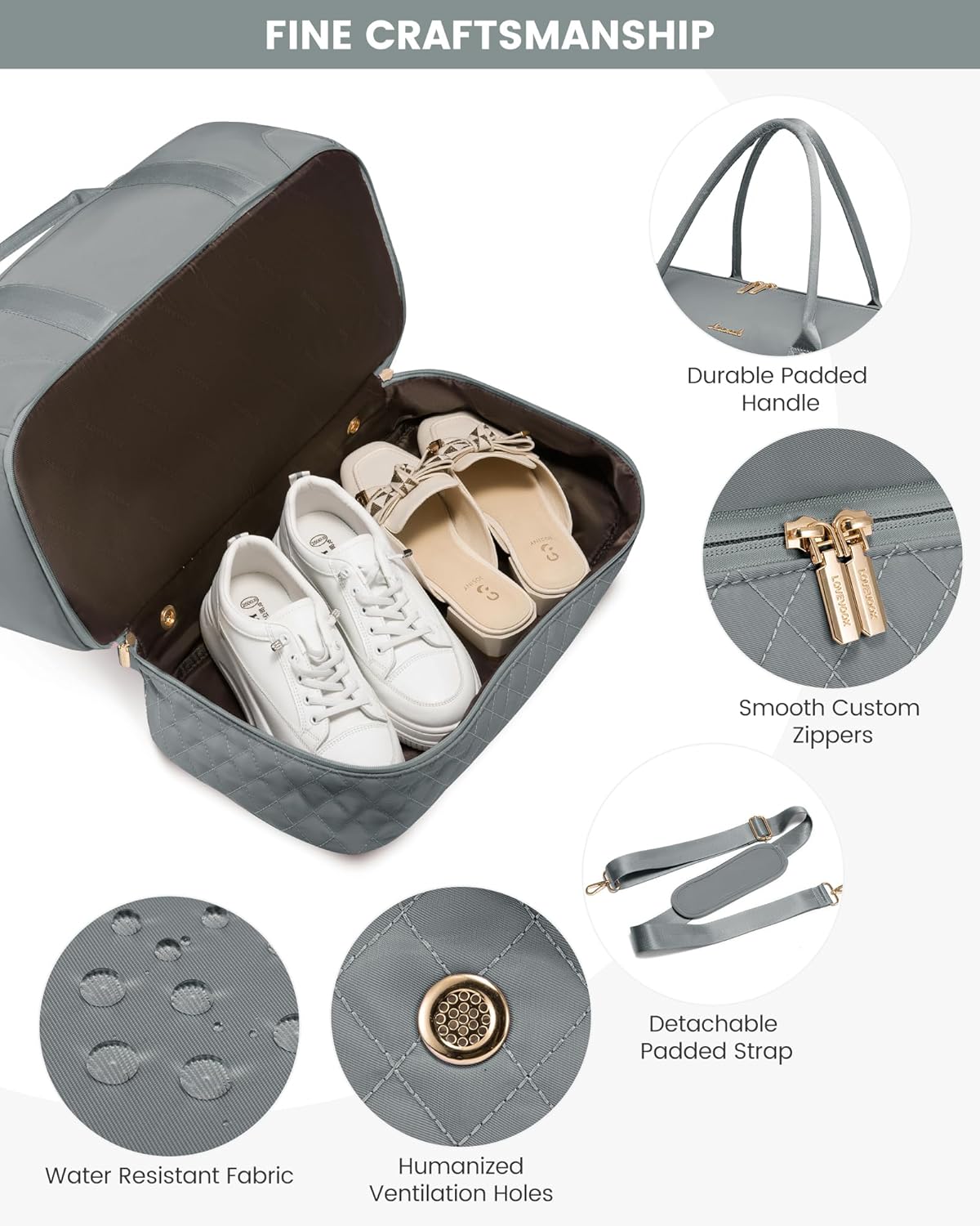 LOVEVOOK Travel Bag,Weekender Bag for Women Travel Duffle Bag with Shoe Compartment,Carry on Overnight Bag with Wet Pocket,Gym Yoga Duffel Bag,Hospital Bags for Labor and Delivery,3 Pcs Set