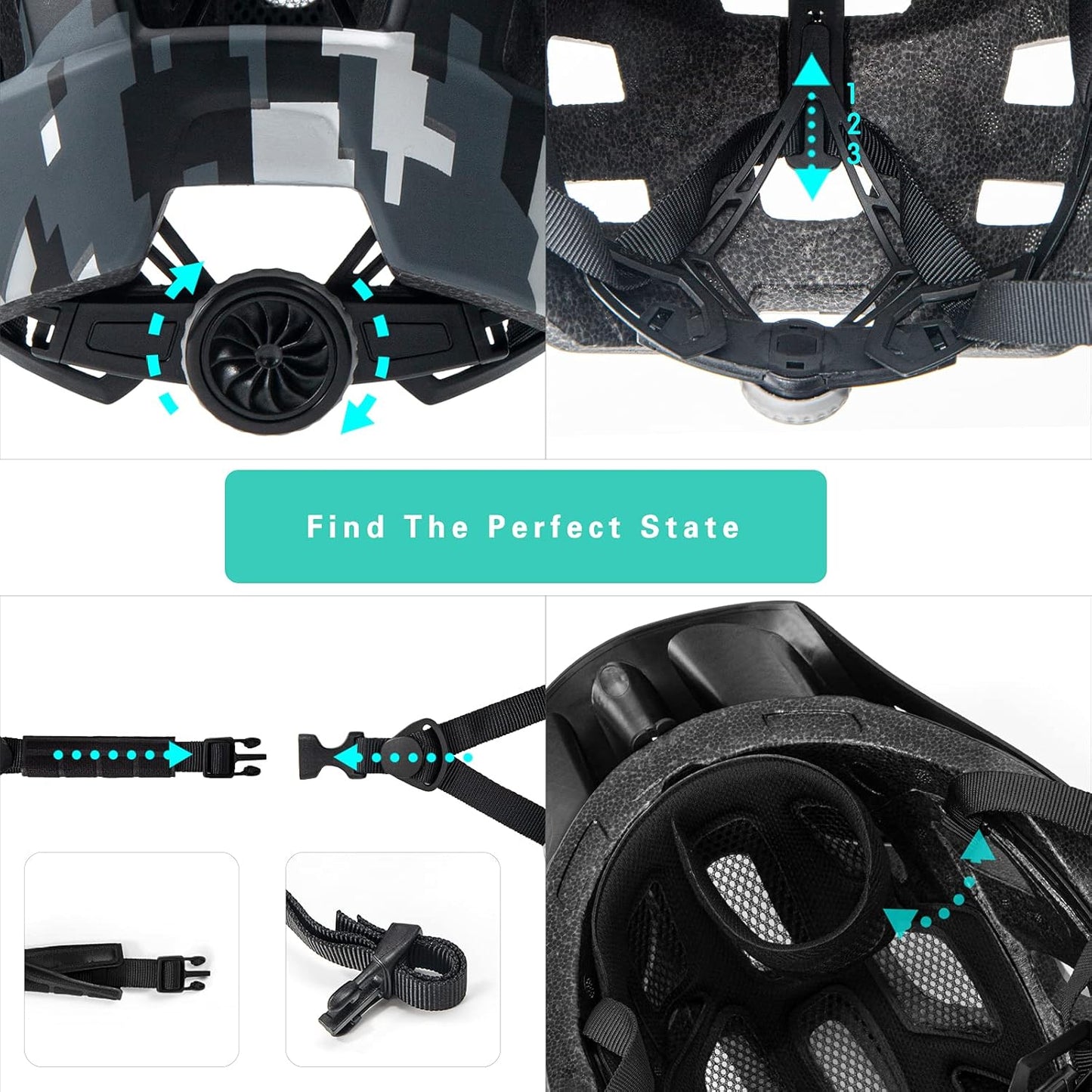 Kids Bike Helmet, SIFVO Kids Helmet 8+ Boys and Girls Bike Helmet with Cool Visor, Bike Helmets for Kids, Youth Bike Helmet Kids Mountain Bike Helmet Lightweight and Sturdy【55-58cm】