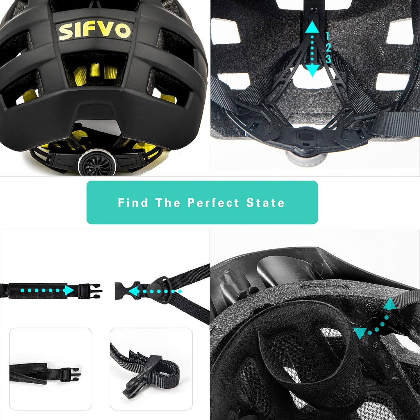 Kids Bike Helmet, SIFVO Kids Helmet 8+ Boys and Girls Bike Helmet with Cool Visor, Bike Helmets for Kids, Youth Bike Helmet Kids Mountain Bike Helmet Lightweight and Sturdy【55-58cm】