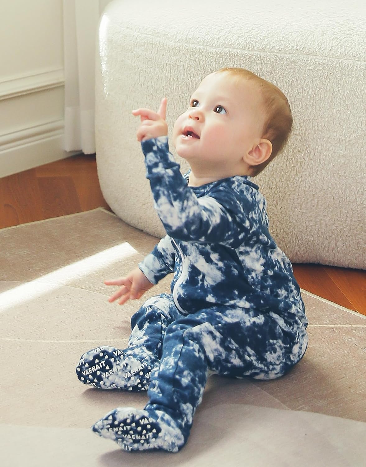 VAENAIT BABY Infant Toddler Boys Girls Footed Pajamas One-PIece Romper Sleep and Play 0M-2T