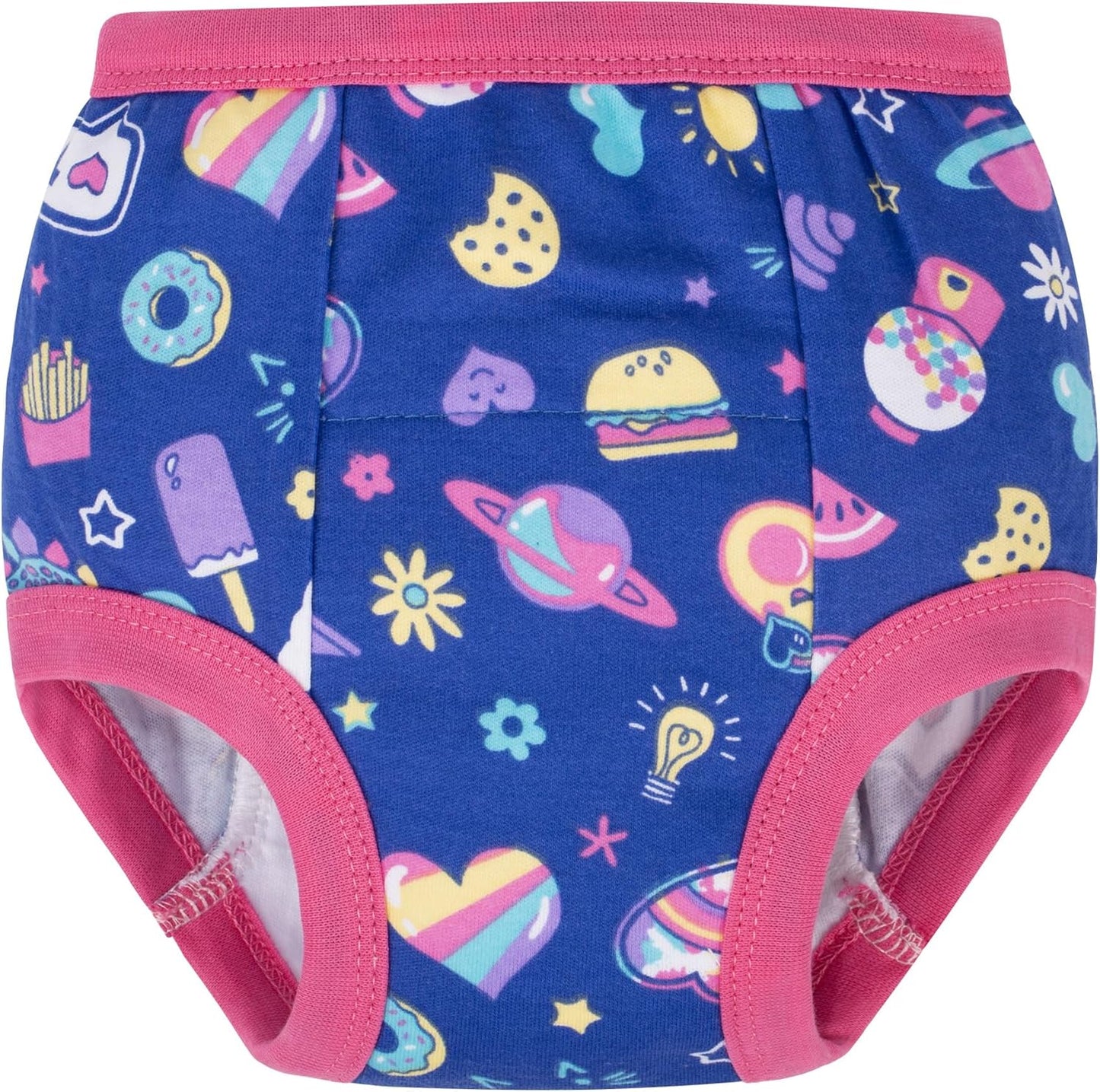 BIG ELEPHANT Toddler Training Pants, Soft Cotton Absorbent Training Underwear for Baby Boys & Girls