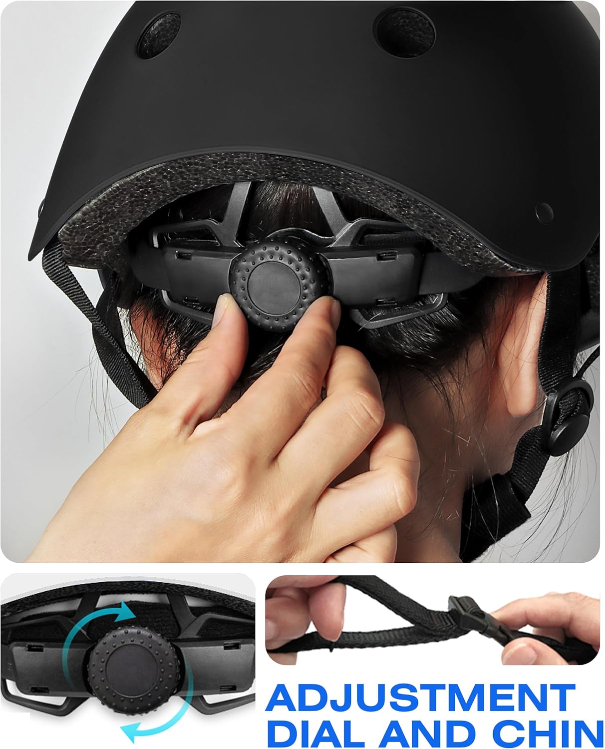 Kids Bike Helmet, Adjustable and Multi-Sport, from Toddler to Youth, 3 Sizes