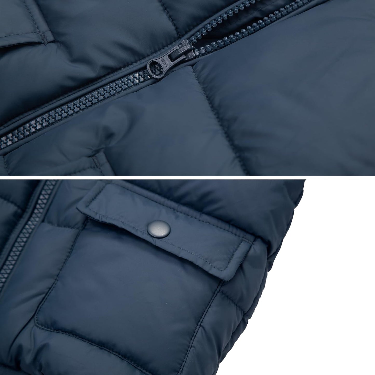 Rokka&Rolla Baby Boys' Water-Resistant Sherpa Fleece Lined Puffer Jacket Winter Coat for Newborn Infants Toddler