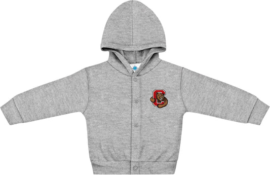 Creative Knitwear College Baby Snap Hooded Jacket - Team Logo, Multiple Colors, for Boys & Girls, (0-24 Months)