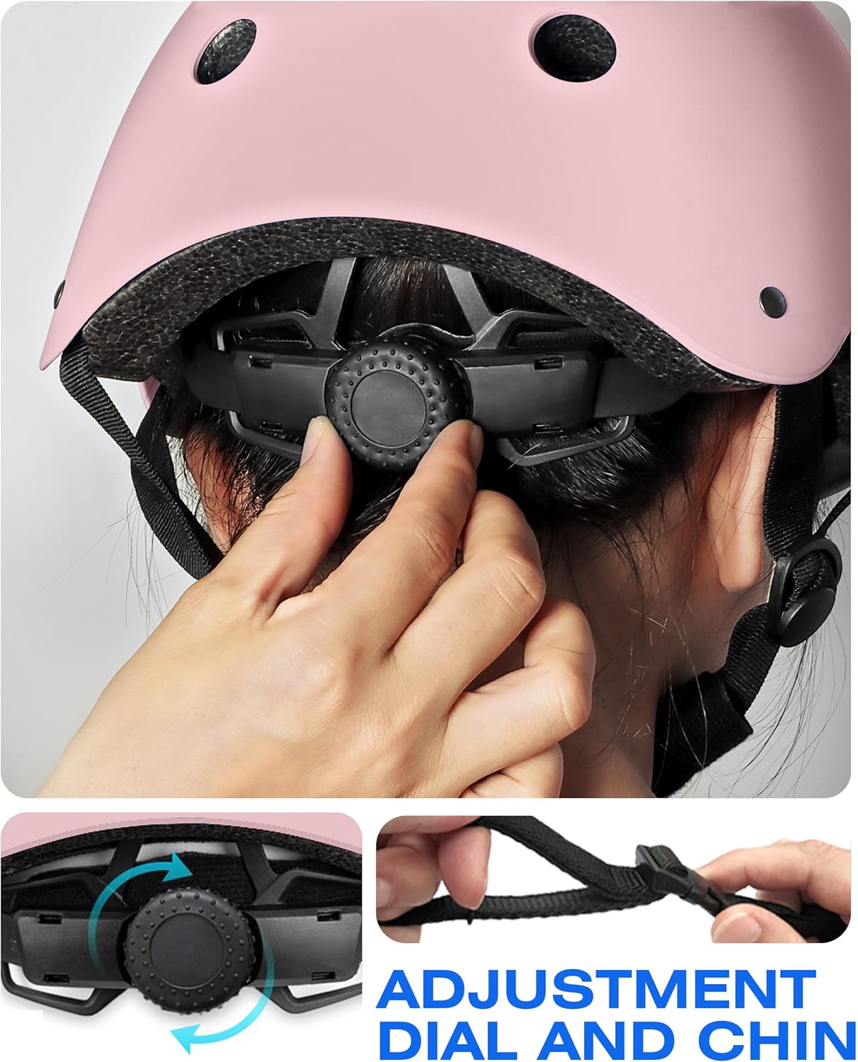 Kids Bike Helmet, Adjustable and Multi-Sport, from Toddler to Youth, 3 Sizes