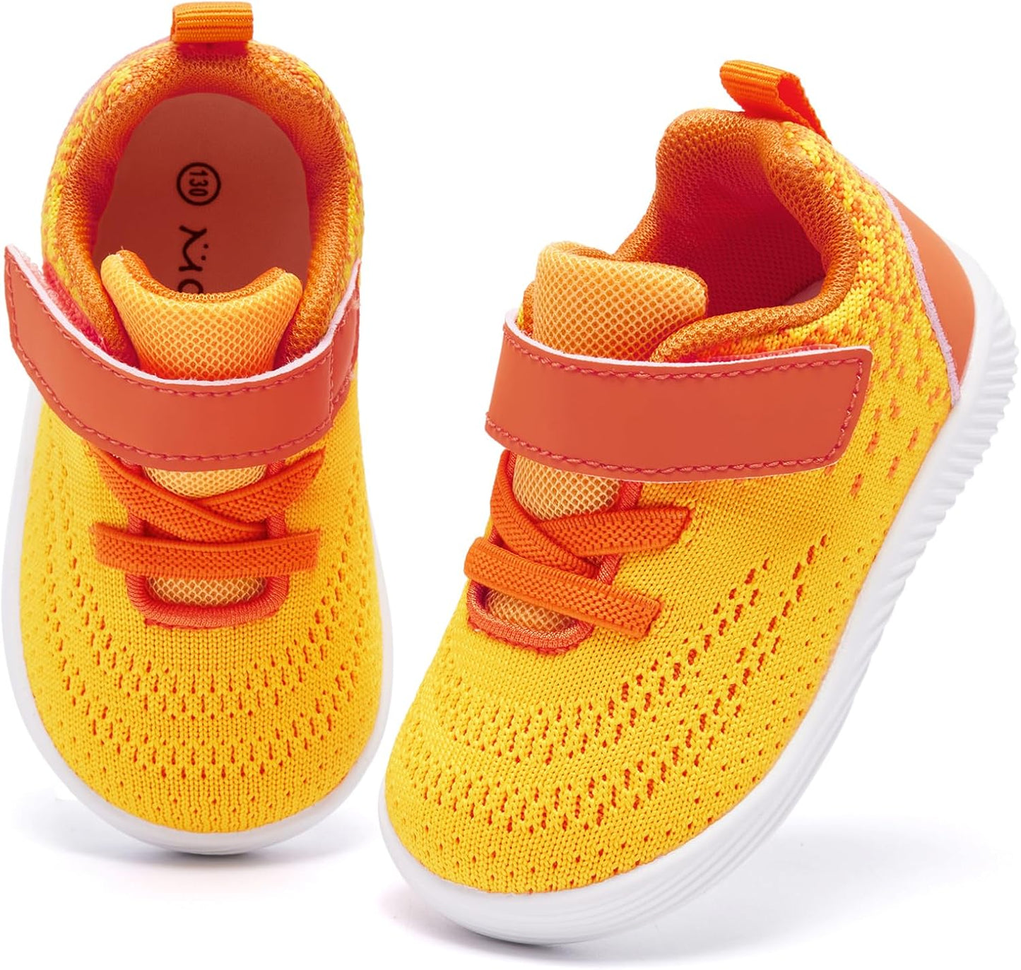 MORENDL Toddler Sneakers Baby Boys & Girls Barefoot Shoes Lightweight Breathable Walking Running Tennis Athletic Sport Shoes