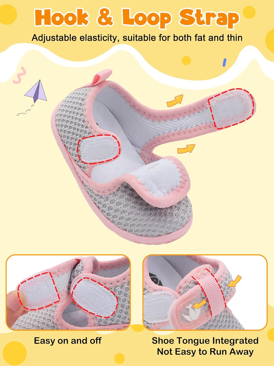 FEETCITY Barefoot Baby Shoes Girls Boys Walking Shoes Infant Sneakers Lightweight Flexible Newborn Dress School Shoe