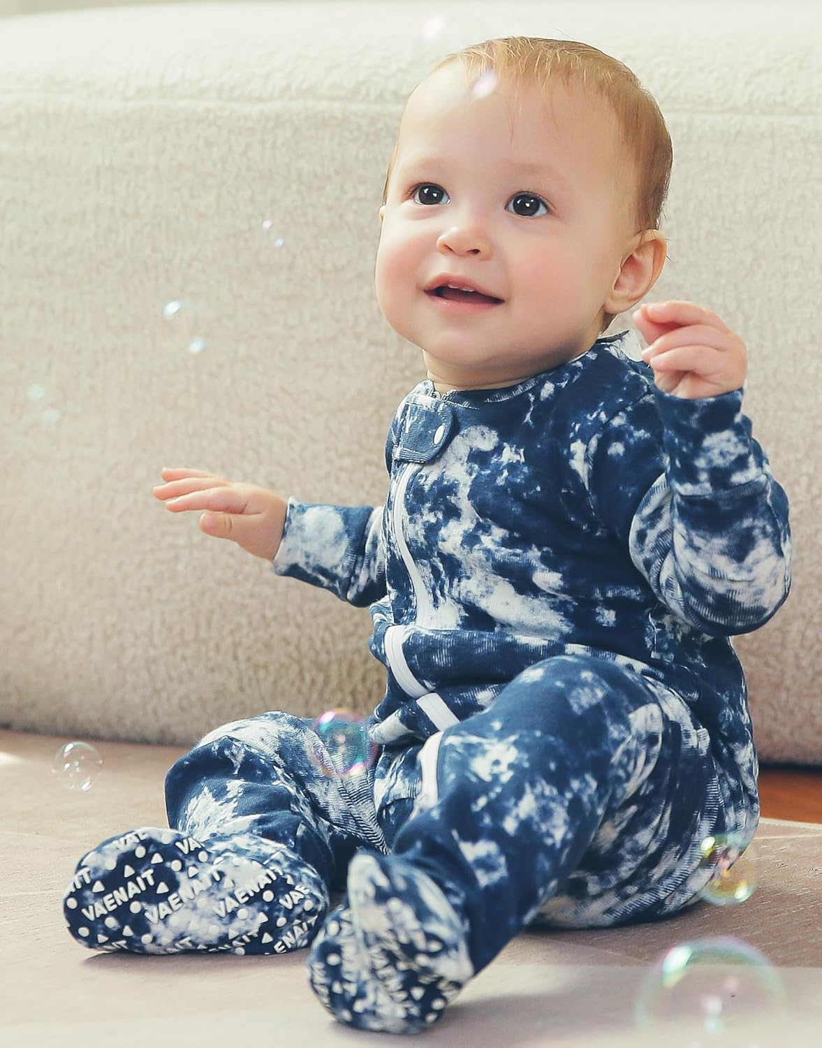 VAENAIT BABY Infant Toddler Boys Girls Footed Pajamas One-PIece Romper Sleep and Play 0M-2T