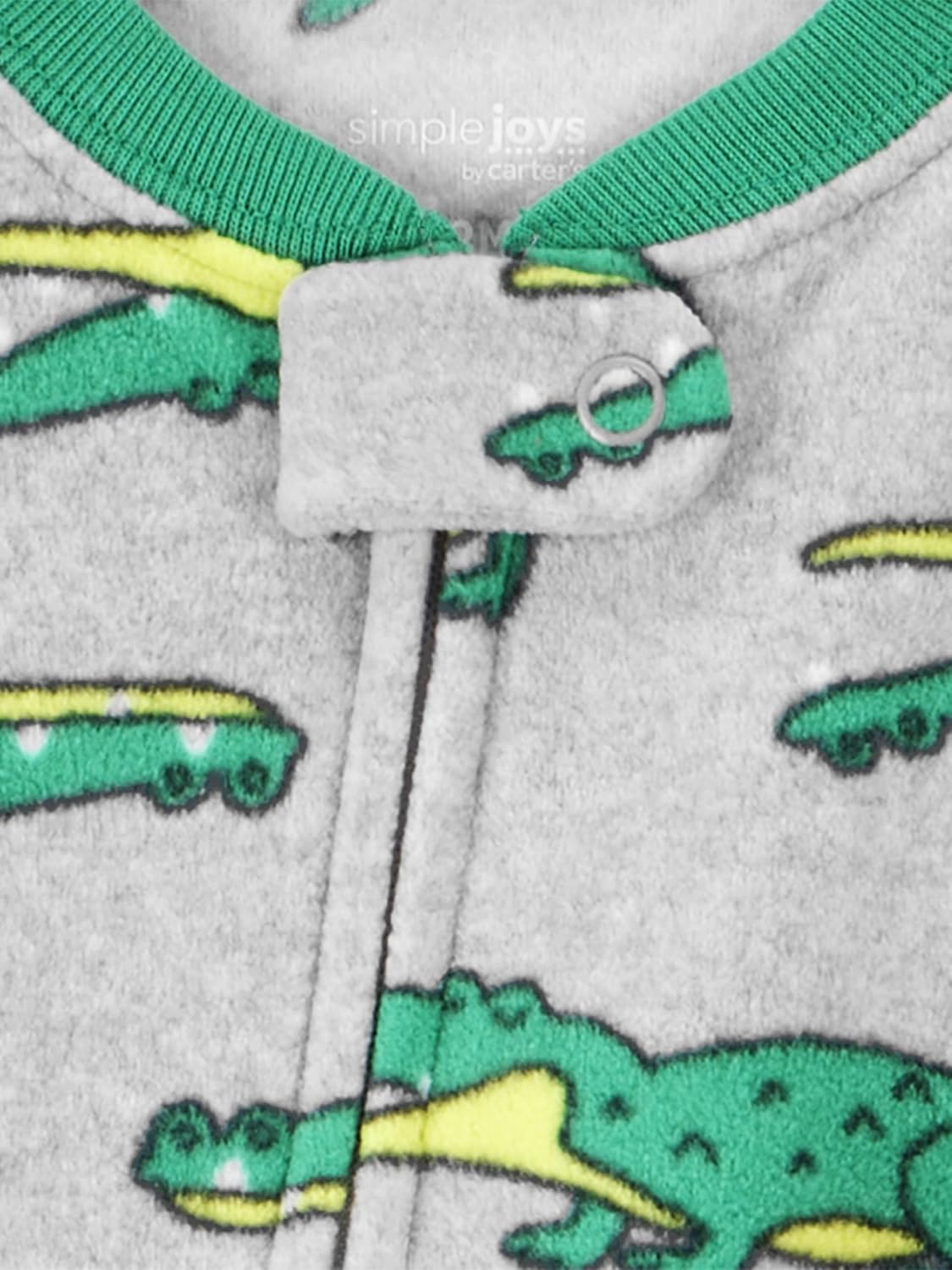 Simple Joys by Carter's Toddlers and Baby Boys' Loose-Fit Flame Resistant Fleece Footed Pajamas, Pack of 3