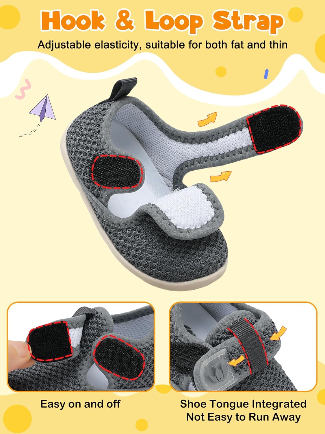 FEETCITY Barefoot Baby Shoes Girls Boys Walking Shoes Infant Sneakers Lightweight Flexible Newborn Dress School Shoe