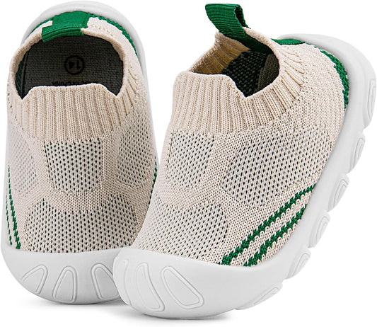 Charrost Toddler Baby Girl Boy First Walking Shoes Checkered Sneakers Sizes 3/4/5/6/7/8T. Soft, Cute,Flexible for First Walkers. Non-Slip, Slip On, Wide Toe Box Indoors Outdoors