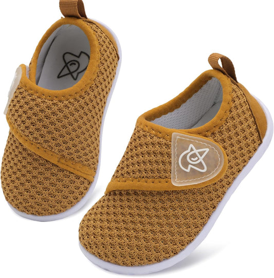 LeIsfIt Baby Shoes Boys Girls First Walking Shoes Non-Slip Infant Sneakers Lightweight Slip-on Crib Sneakers for First Walkers