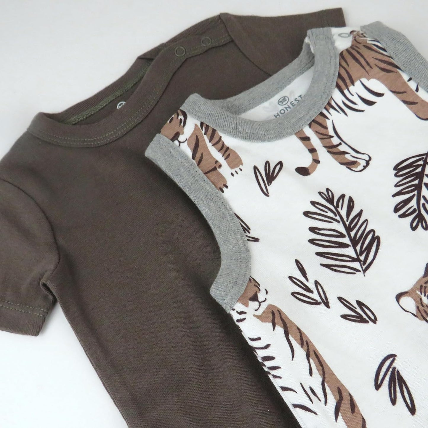 HonestBaby Short Sleeve and Tank Romper 100% Organic Cotton for Infant Baby and Toddler Boys