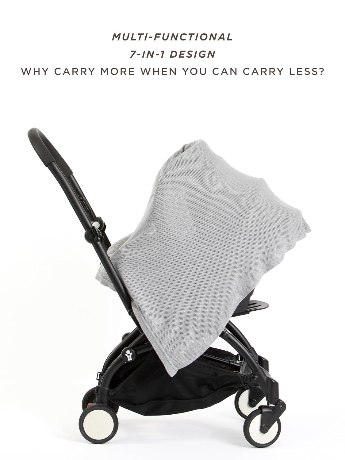 We are Amma | The Cocoon™ - Newborn Essentials Must Haves: Nursing Cover for Breast Feeding Essentials | Nursing Sweater Used as Breastfeeding Cover (Grey, Plus Size)