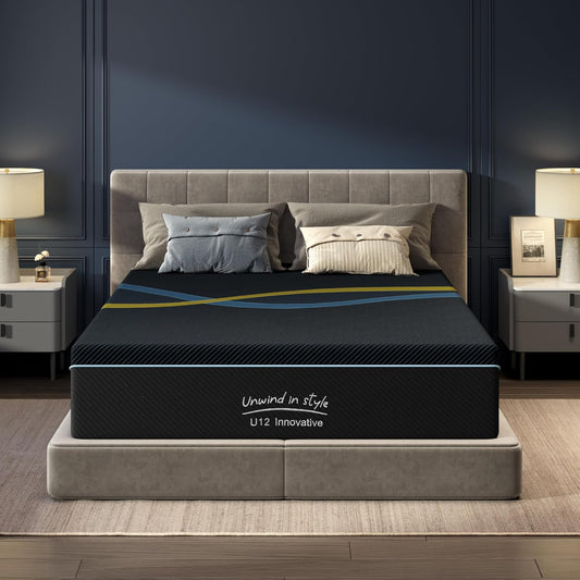 14 inch Full Mattress Multi-Layer Memory Foam Mattress - Medium Firmness with Bamboo Charcoal & Green Tea Infusion