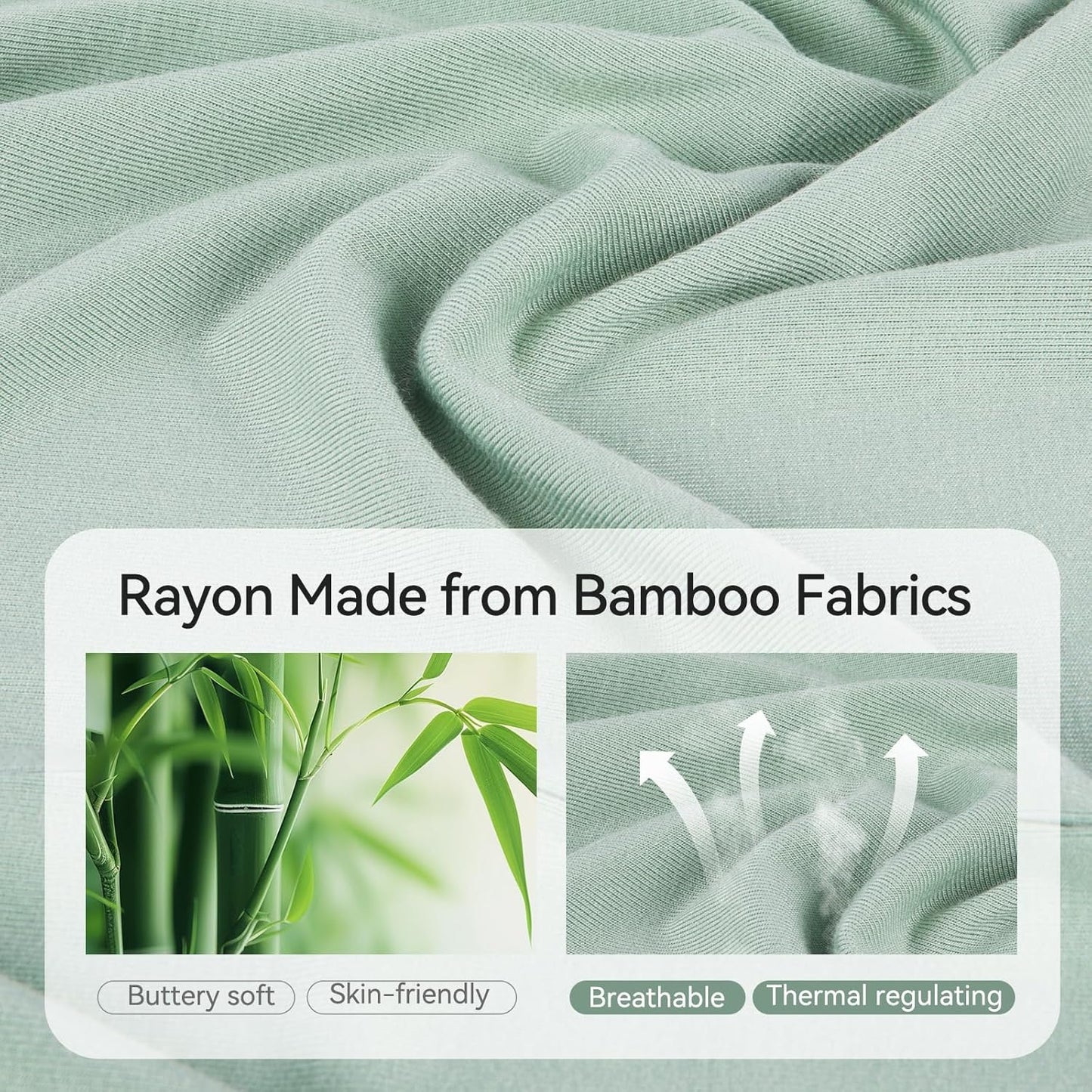 BubblePanda Rayon Made From Bamboo Baby Pajamas Baby Clothes for Boys Girls Unisex Zip-Front Non-Slip Onesie Sleeper