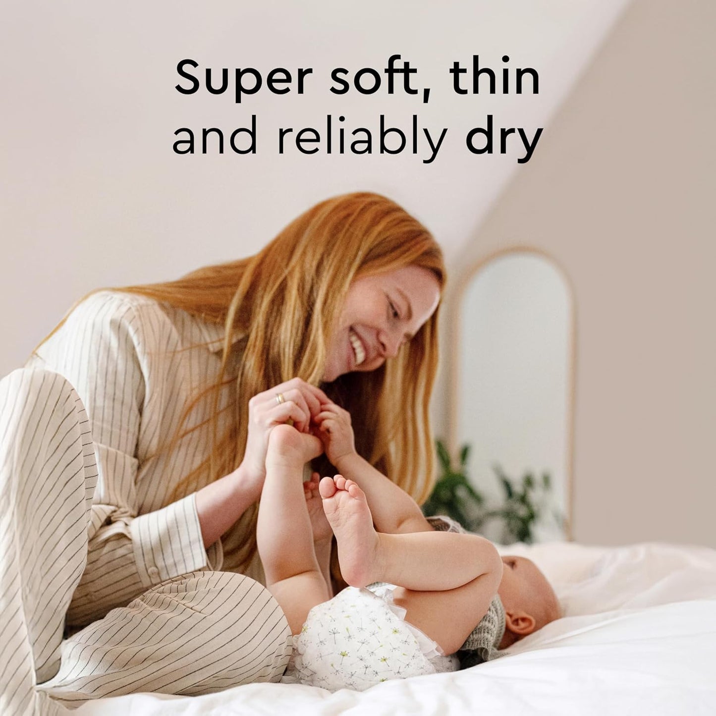 Baby Diapers - Size 3 (13-22 lbs), Half-Monthly Supply (87 Count), Leak Protection, Skin-Friendly, Ultrasoft, Perfume- & Chlorine-Free, Hypoallergenic, Dermatologist Tested, Oeko-TEX®