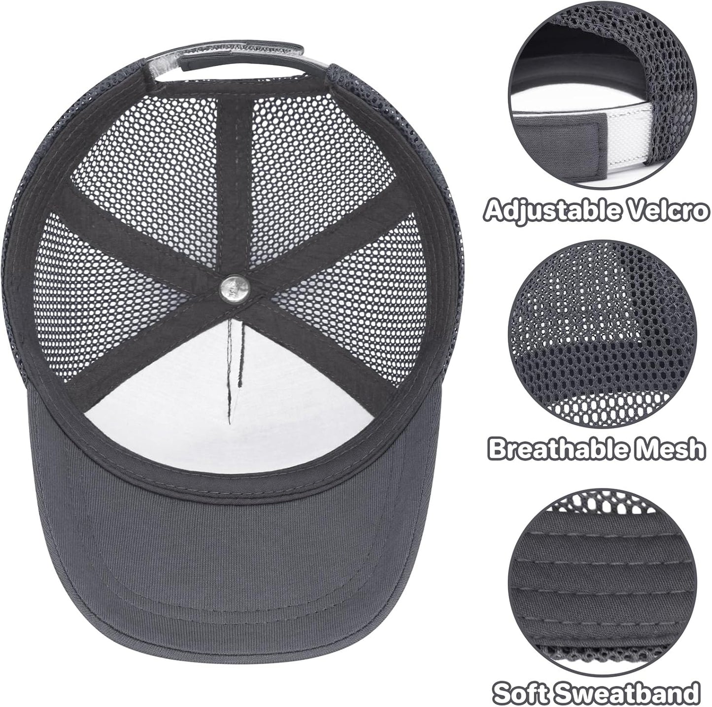 qikqik Baby Baseball Cap Toddler Baseball Hat with Mesh Infant Sun Hat UPF 50+ Baby Ball Cap Toddler Girl Hats Kids Hat Boys