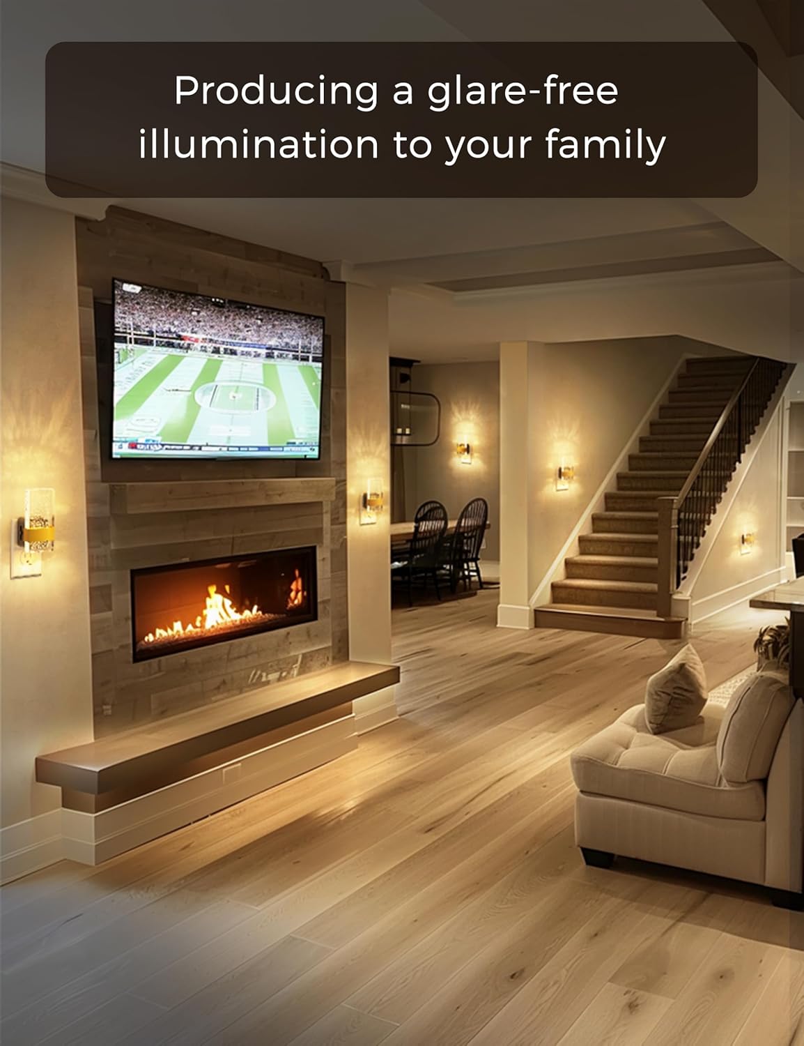 L LOHAS LED Night Lights Plug Into Wall, 2 Pack Plug in Night Light LED with Dusk to Dawn Sensor, 0-100LM Dimmable Nightlight, Wall Sconce-Style Design Nightlights for Bathroom, Hallway,Stairway,Gift