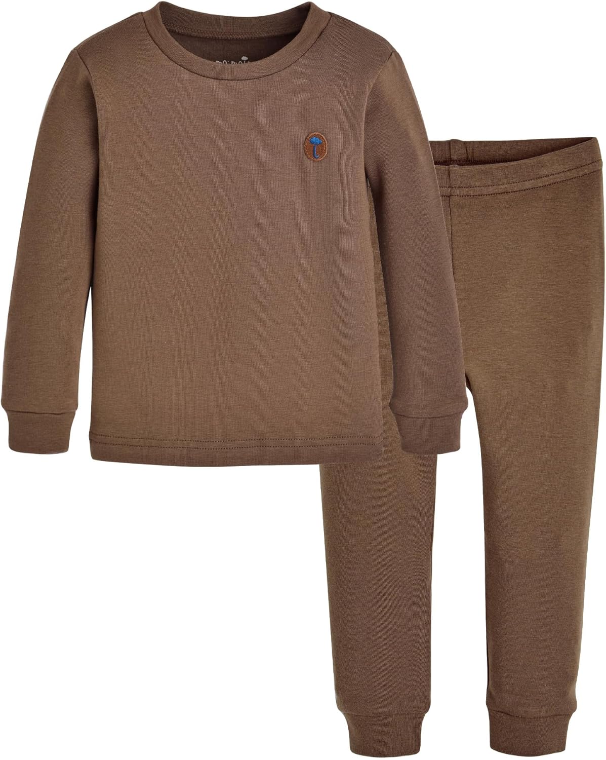 moimoln 6M-8Y Modal Cotton Solid Soft Breathable Baby Toddler Boys Girls Snug fit Pjs Long Sleeve Pajamas Set Sleepwear Daily