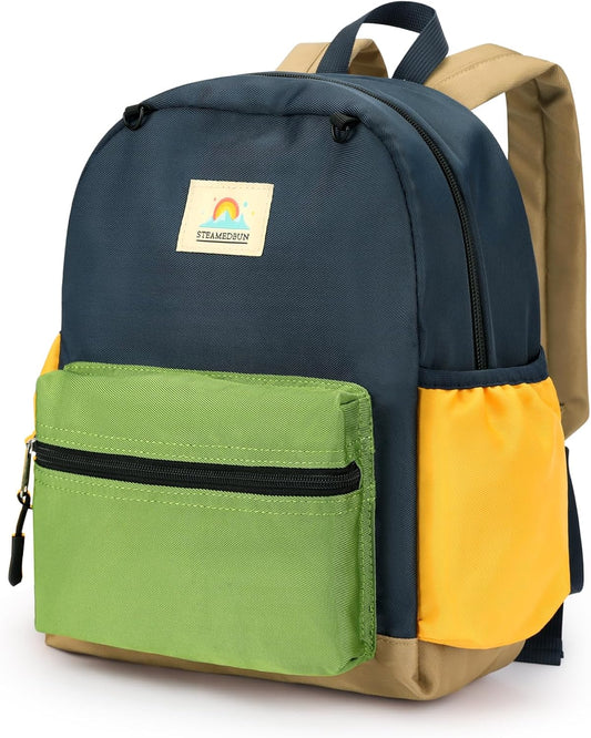 STEAMEDBUN Toddler Backpack for Boys 2-4: Kids Backpack Boys Girls - Preschool Kindergarten Daycare Backpacks - 12 inch