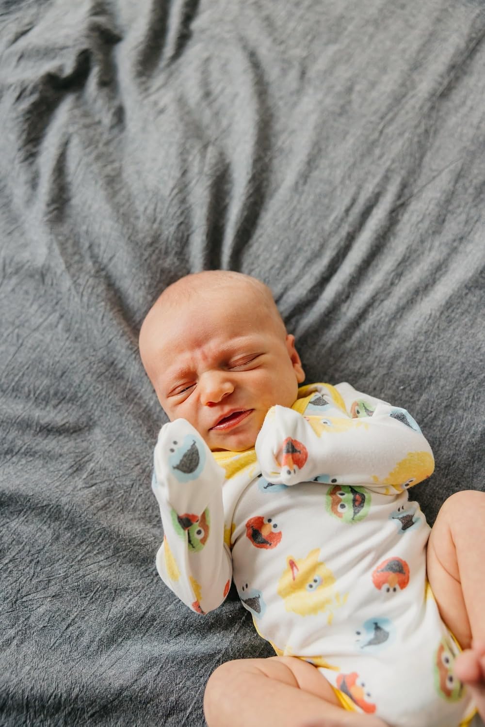 Copper Pearl Long Sleeve Bodysuit Baby: Ultra Soft Baby for Newborns, Boys, and Girls - Stylish, Comfortable, Overlap Shoulders, Premium Knit Fabric - 12-18 Months, Sesame Scribbles