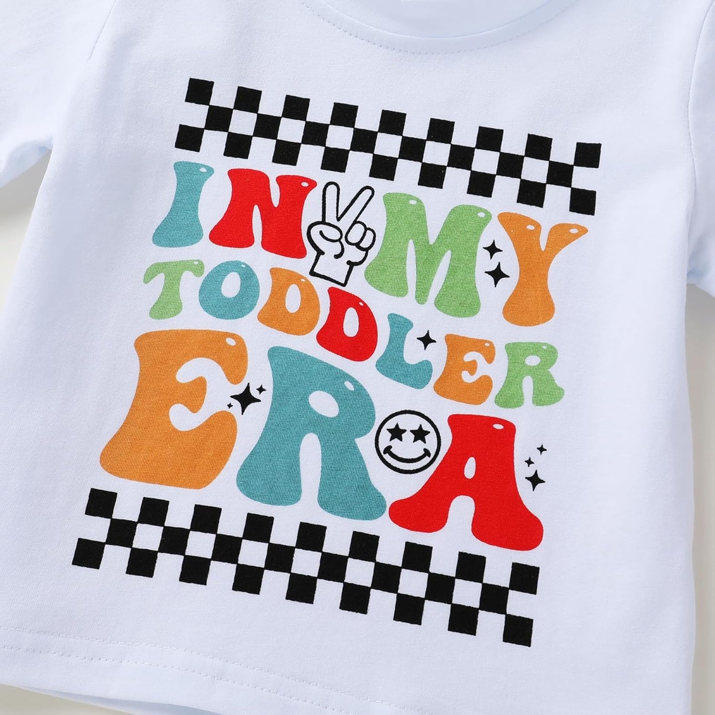Happy Town Toddler Clothes Baby Boy Girl Smiley Face Shirt Short Sleeve T-Shirt Tee Summer Tops Outfits
