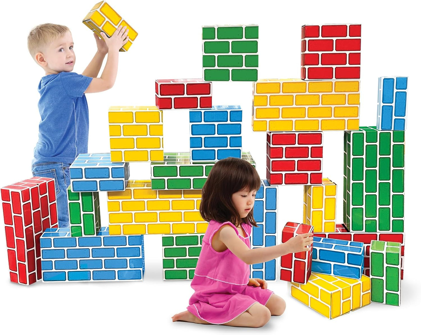 Teacher Created Resources Easy-Stack Cardboard Blocks 24 Piece Set (TCR11531)