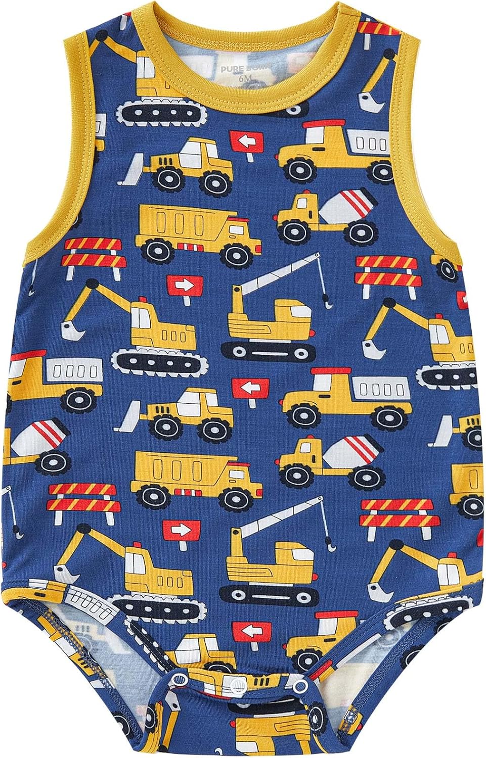 pureborn Baby Boys Girls Bodysuit Super Soft Cotton Romper 0-24 Months