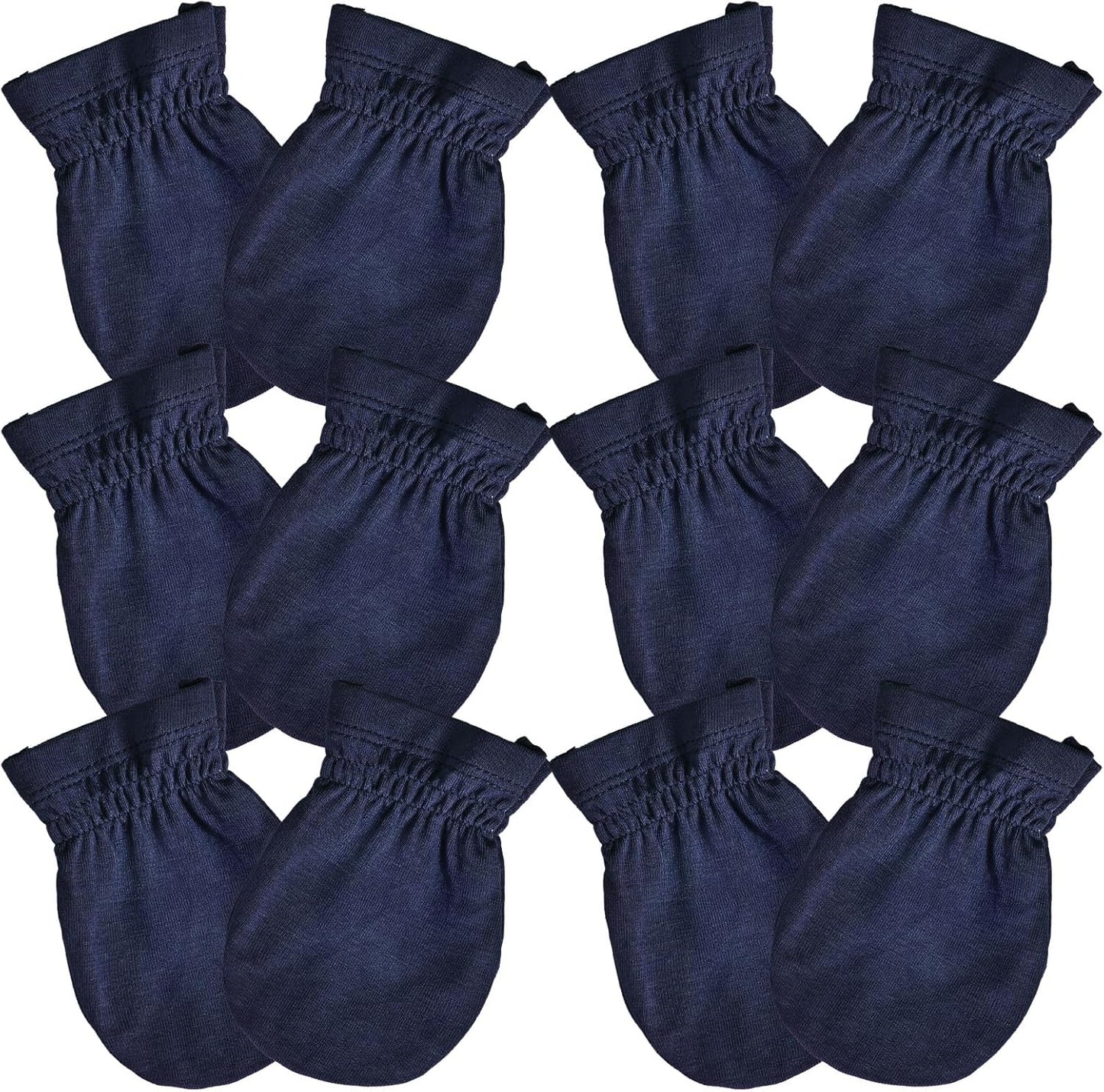 SuperSoft Baby Mittens, Bamboo Viscose Infant Newborn Mittens for Girls Boys No Scratch Gloves 6 Pack