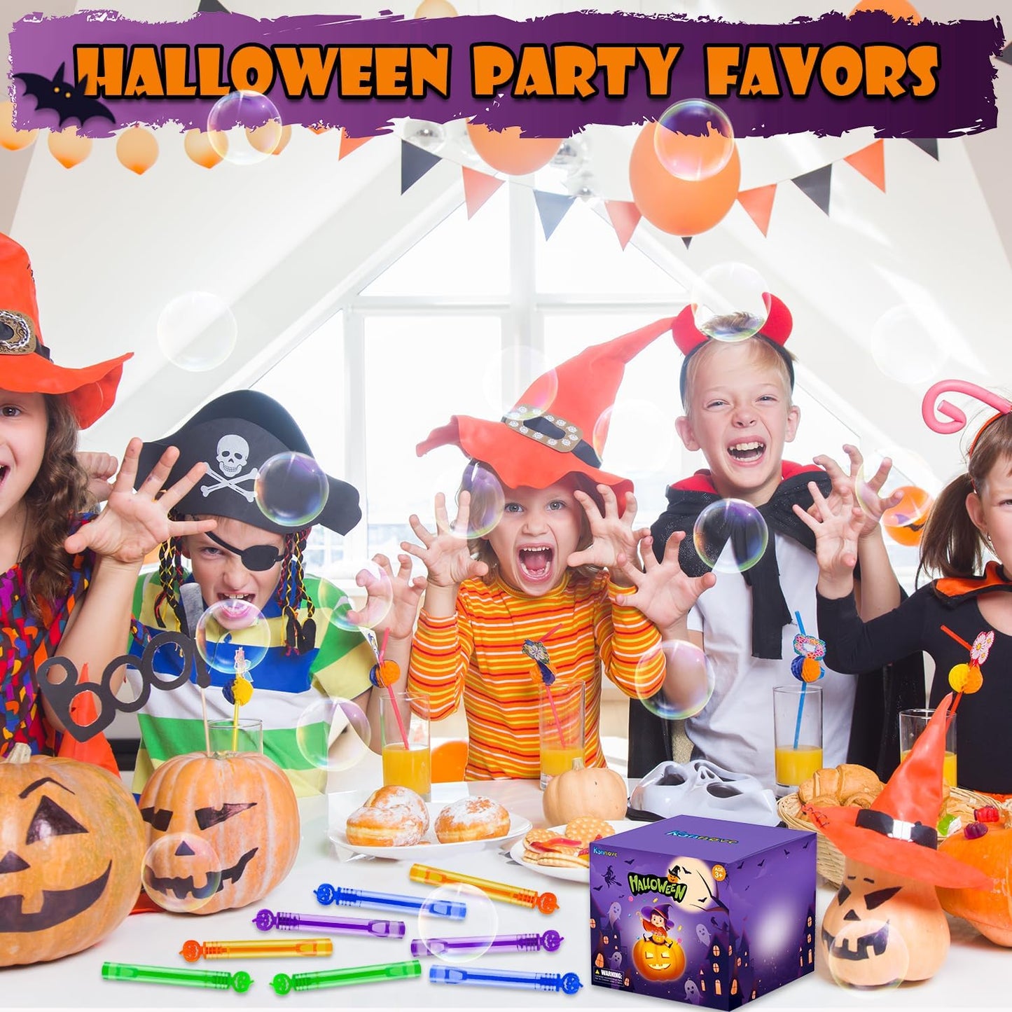 Halloween Party Favors Supplies for Kids 100 Pack – Bulk Giveaways Handouts,Boo Basket Pinata Goodie Bag Stuffers Fillers,Trick or Treat Toys,Classroom Prizes Gifts Activities for Toddlers Boys Girls