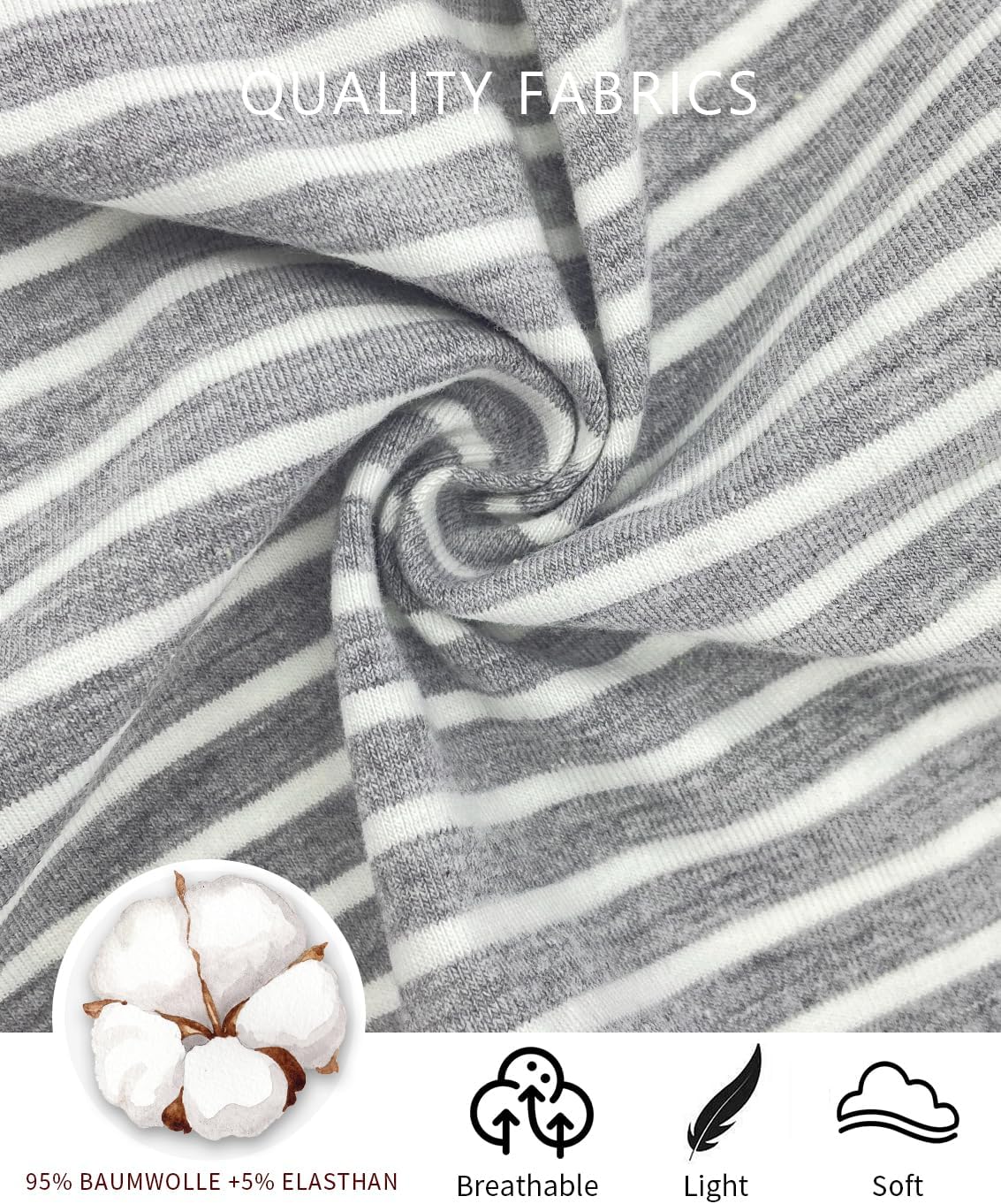 Jimonda Baby Rompers Cotton Baby Boys Baby Girls Short Sleeve Sleepers Pjs Two Way Zipper One-piece Neutral Sleep and Play