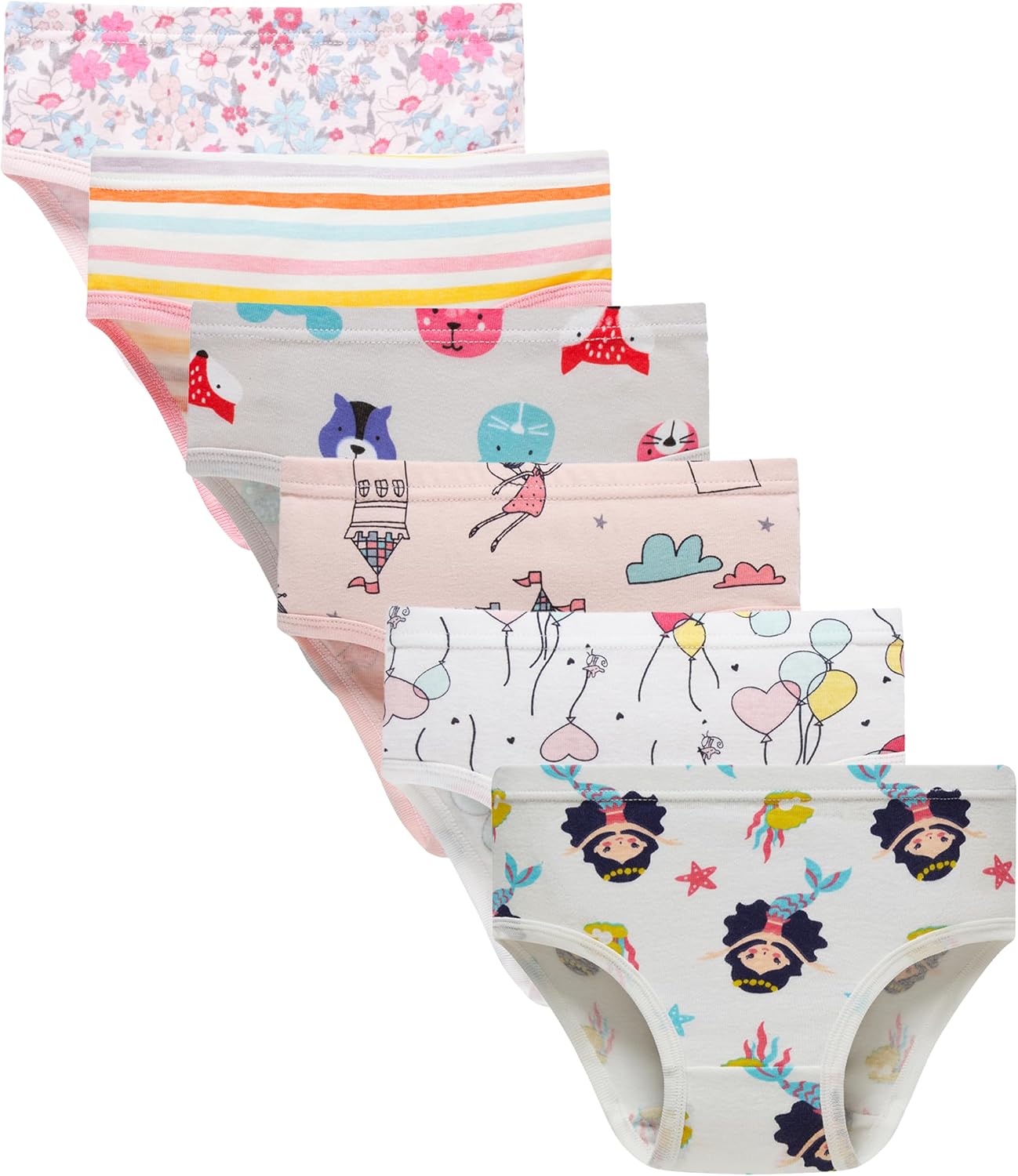 Hahan Girls Soft Panties Toddler Girls Cotton Underwear Kids Briefs