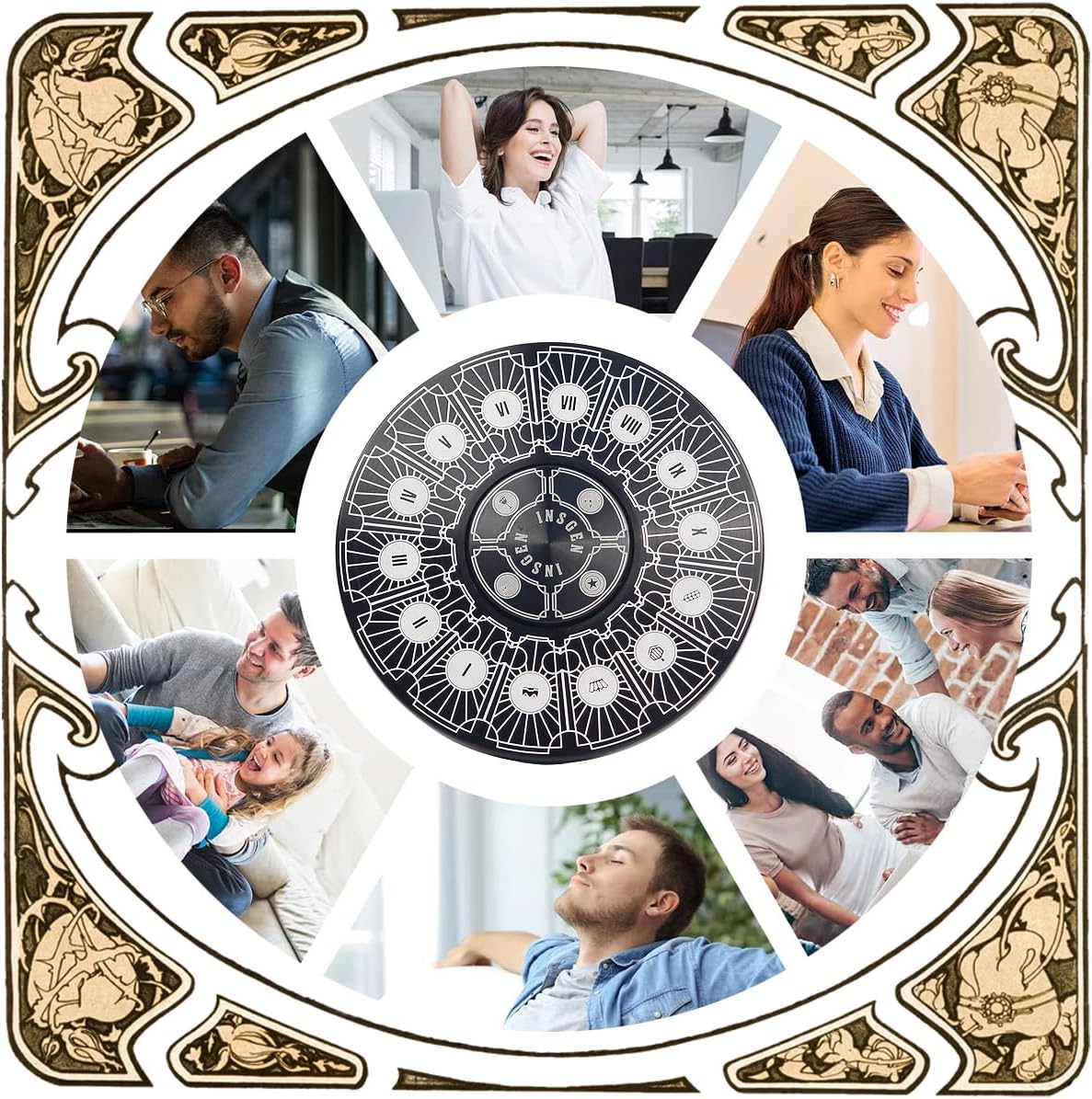 Fidget Toys Fidget Spinners for Kids 7 up Adults, Metal Spinning Spinner Top Toy, Anxiety Toys Stress Relief Reducer, Party Favors for Stuffers Tarot Constellation Spinning Tops Toys (Constellation)