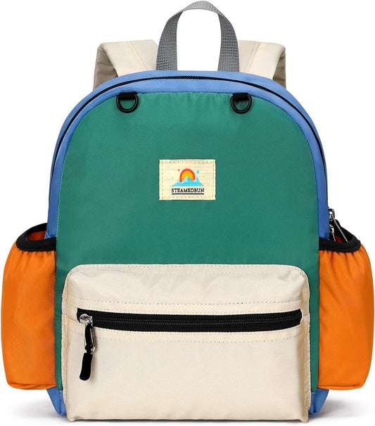 STEAMEDBUN Toddler Backpack for Boys 2-4: Preschool Kindergarten Backpacks - 12 inch Daycare Backpack