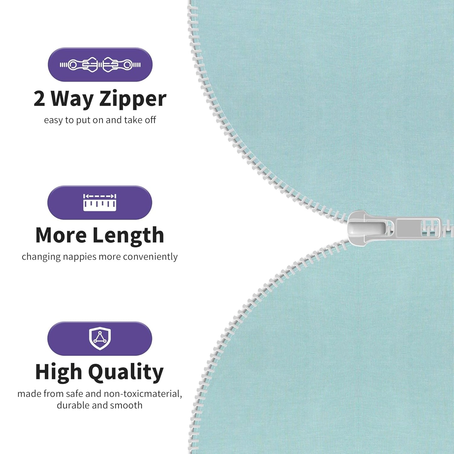 PuppyPaws Baby Sleep Sack 2-Pack Set, Transitional Swaddle, Sleep Sack 3-6 Months, Wearable Blanket Baby with 2-Way Zipper Summer, 95% Rayon derived from Bamboo, 5% Spandex