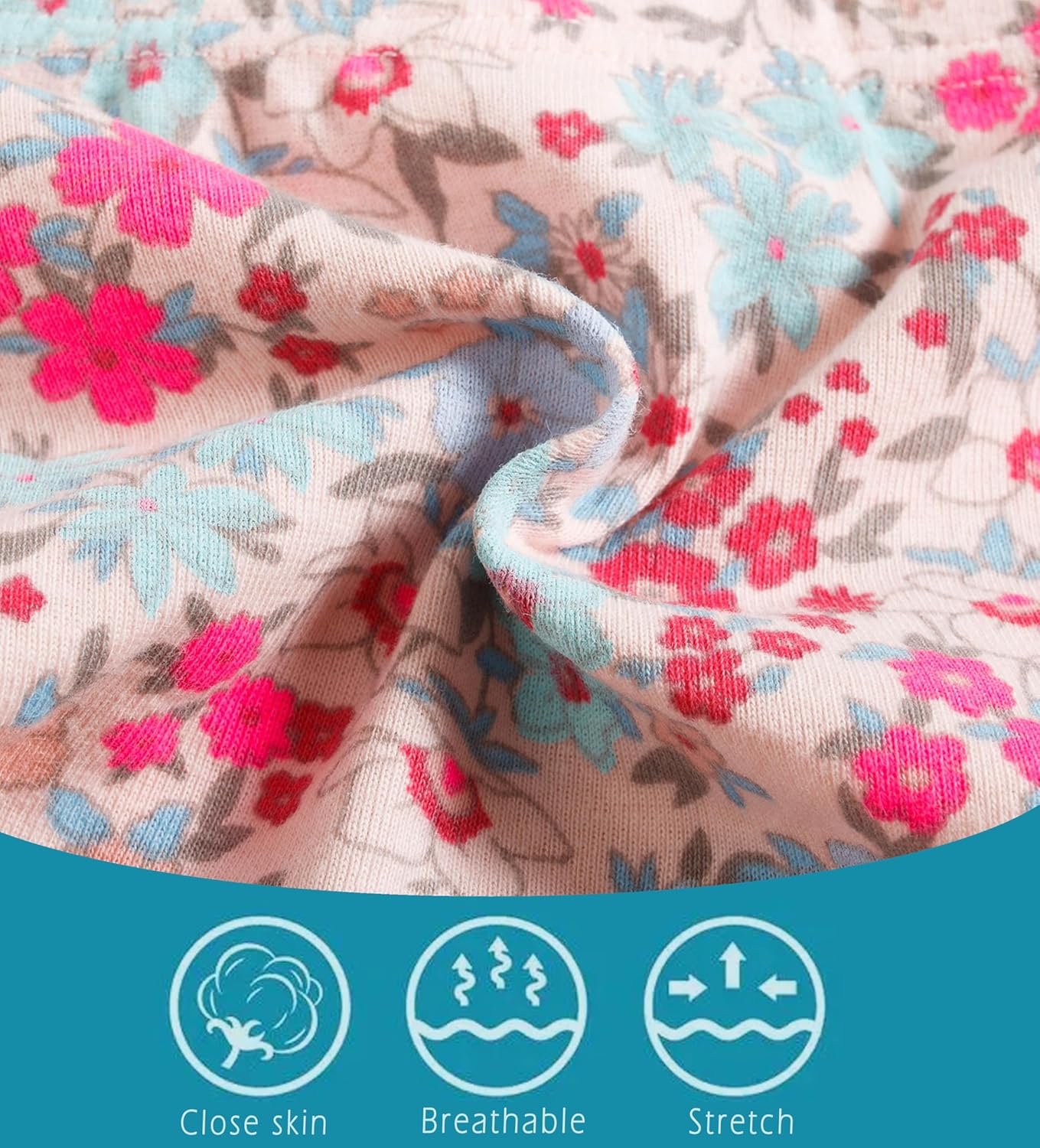 Boboking Girls Soft Underwear Toddler Kids Briefs Cotton Panties 12-pack