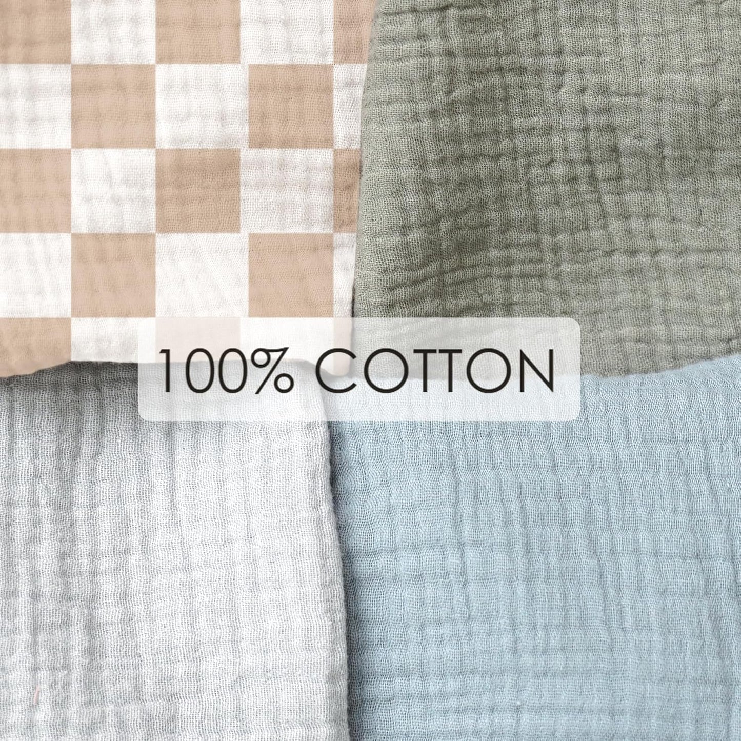 Muslin Nursing Covers for Breastfeeding, Privacy Breast Feeding Cover with Arch Neckline for Mom and Baby, Breathable 100% Cotton Nursing Apron Multi-use Stroller Cover