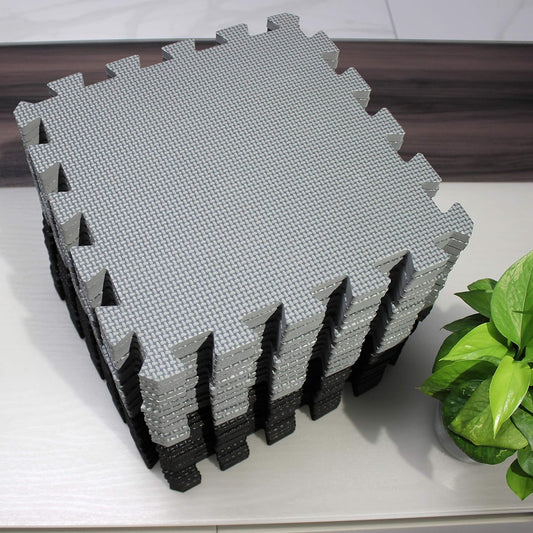 MQIAOHAM® 25 Pieces Puzzle Play Mats, Soft Baby Play Mat, Kids Interlocking Foam Floor Tiles, Toddlers Carpet Playmats G301025-104112