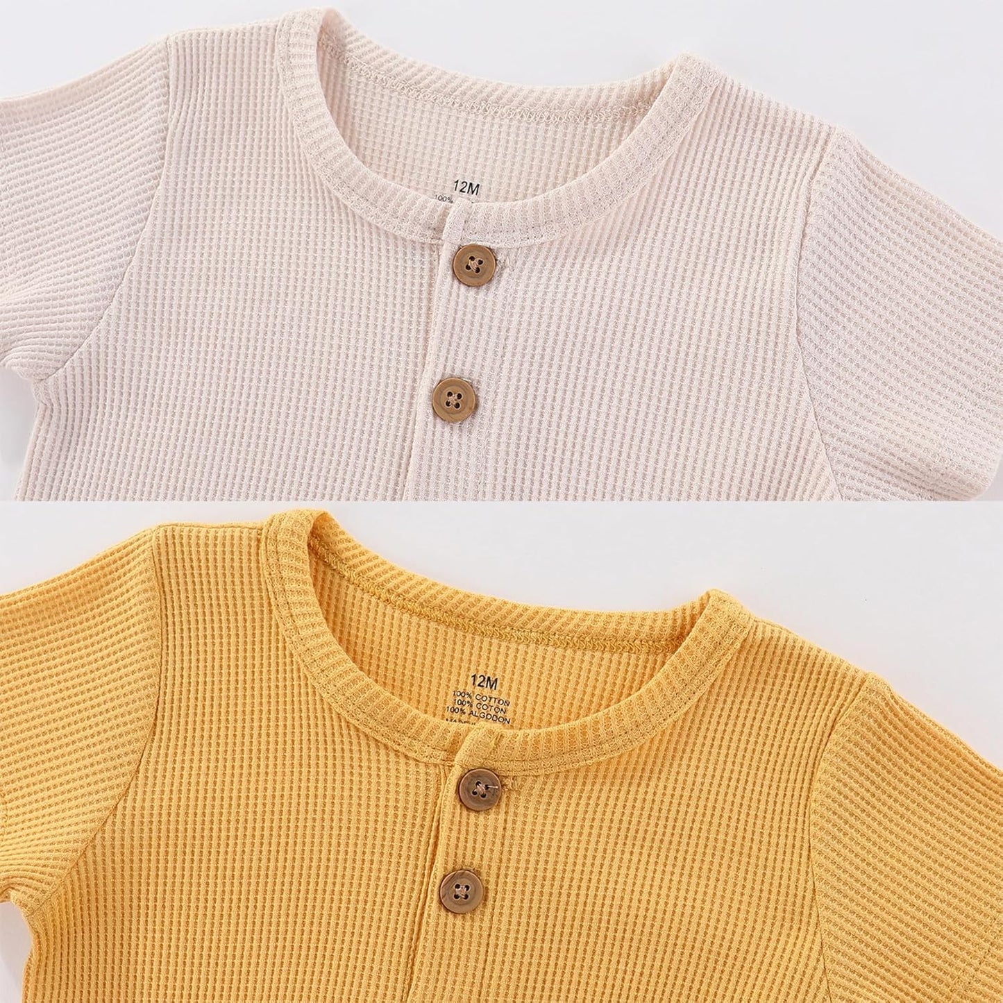 Baby Bodysuits Solid Romper One-Piece Newborn Clothes 2 Pack Baby Shower Gifts