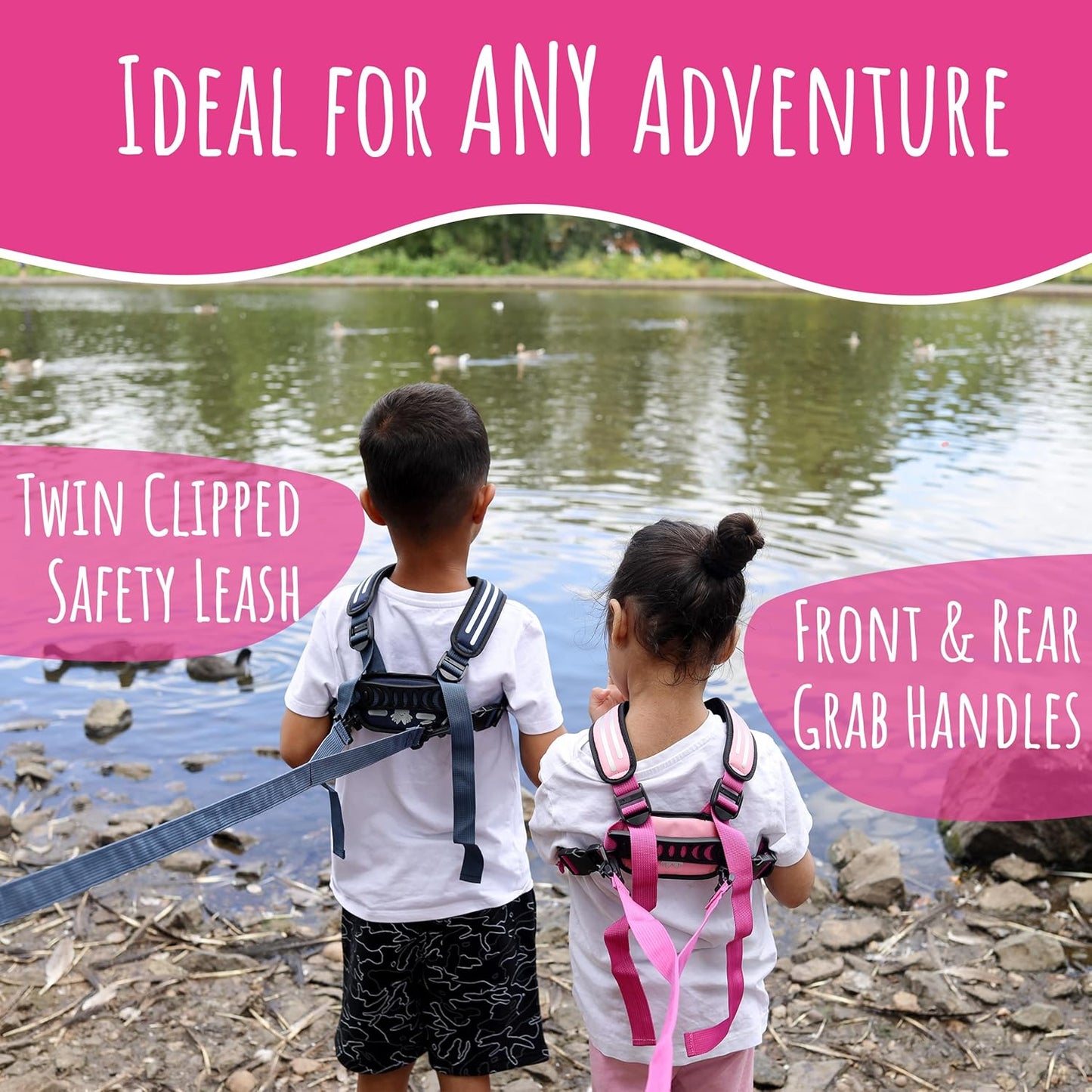 Hobbledehoo Safety Harness For Kids & Toddlers Aged 2-7 Years, Child Harness For Walking & Play Autism Safety Awareness