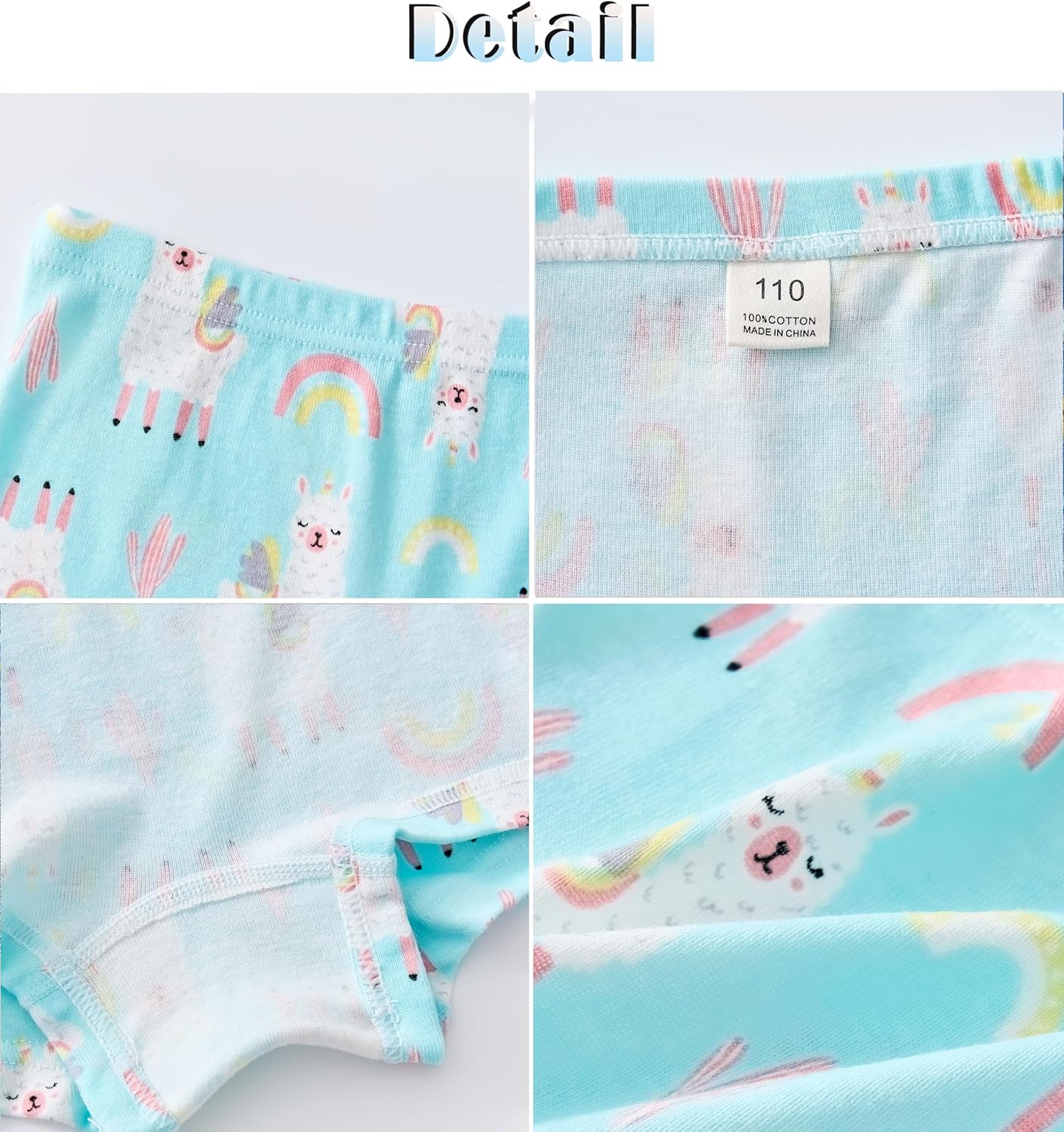 Sladatona Soft Girls Boyshort Panties Cotton Briefs Kids Underwear